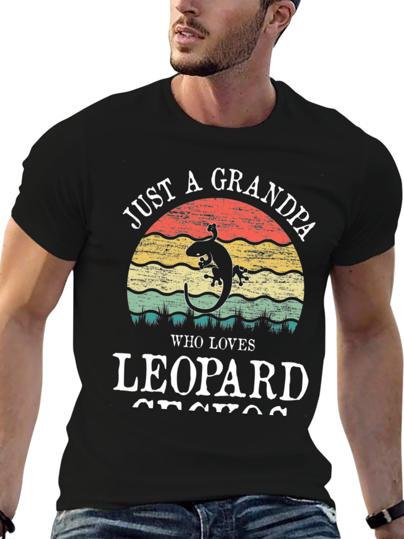 Grandpa Leopard Gecko T-Shirt - Lizard Lover Tee