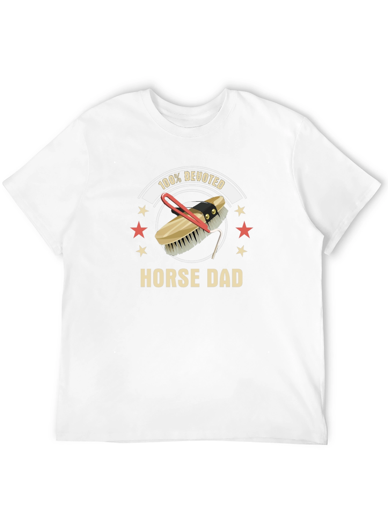 Horse Dad 100% Devoted T-Shirt