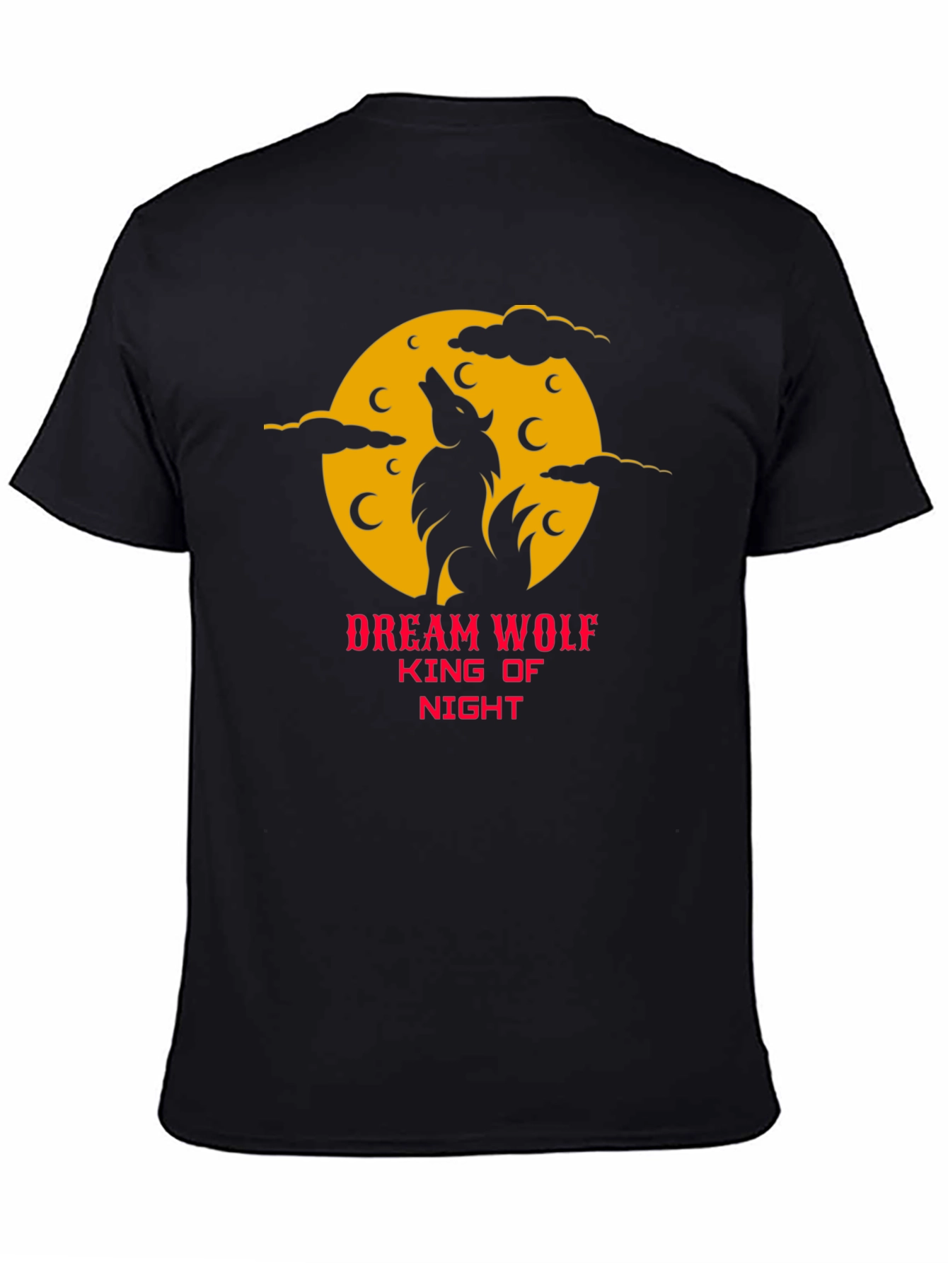 Dream Wolf King of Night Graphic T-Shirt