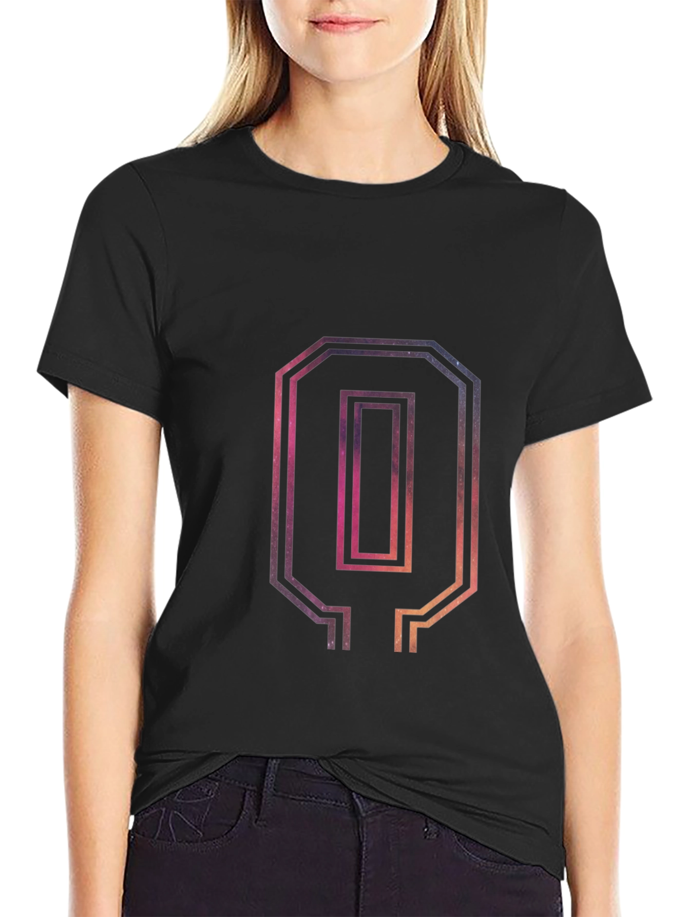 Number 0 Graphic Tee - Mens Black T-Shirt