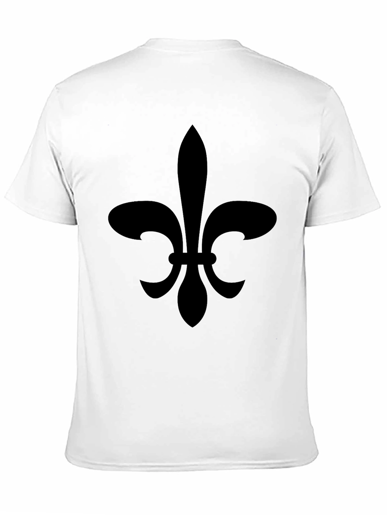 Fleur-de-Lis Graphic T-Shirt - Black Classic Style