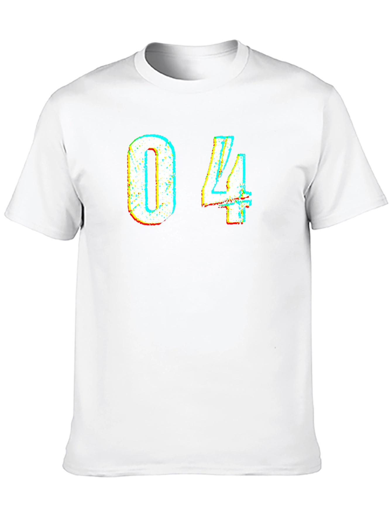 Distressed 04 Graphic Black T-Shirt