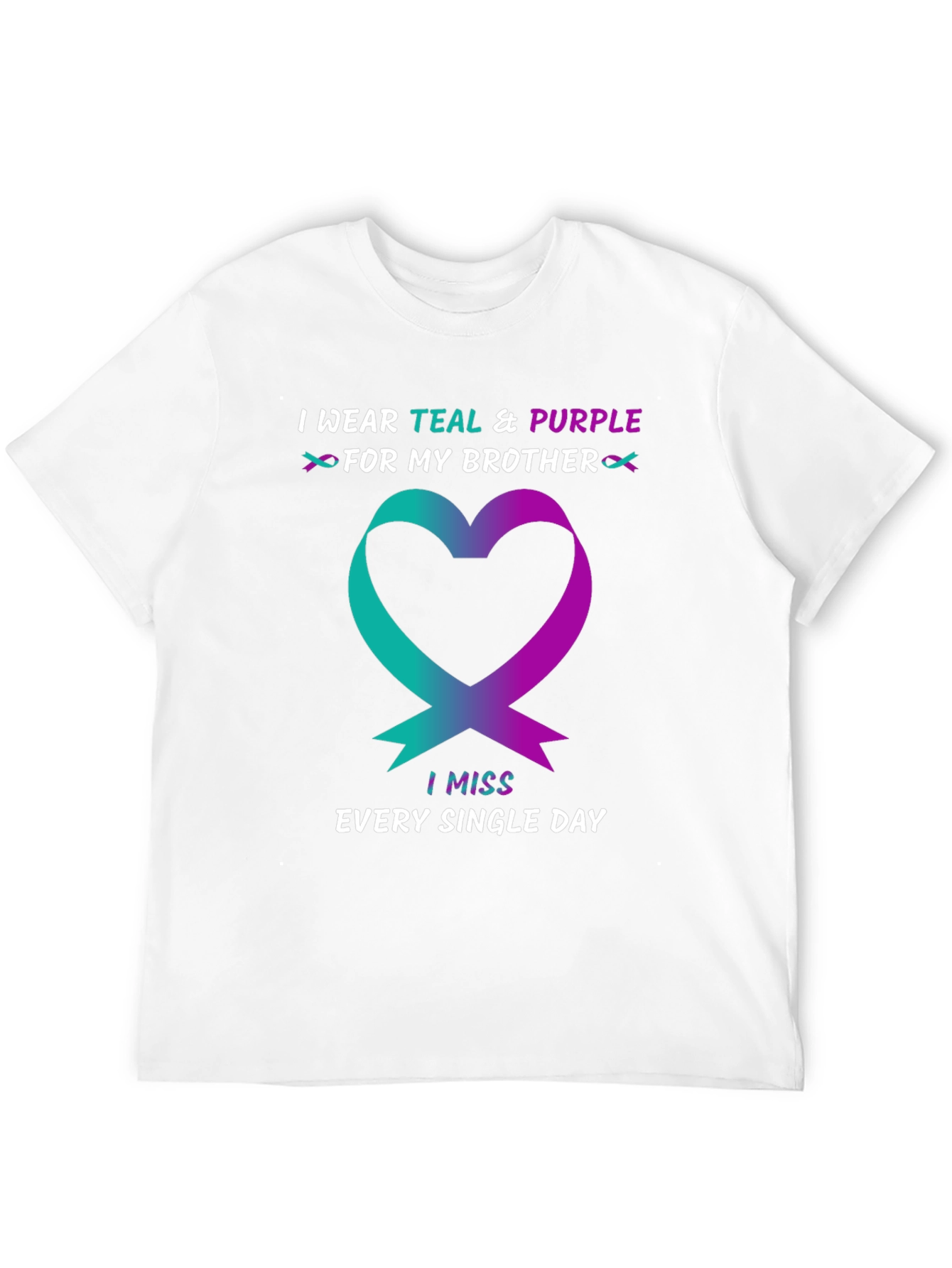 Teal & Purple Brother Remembrance T-Shirt