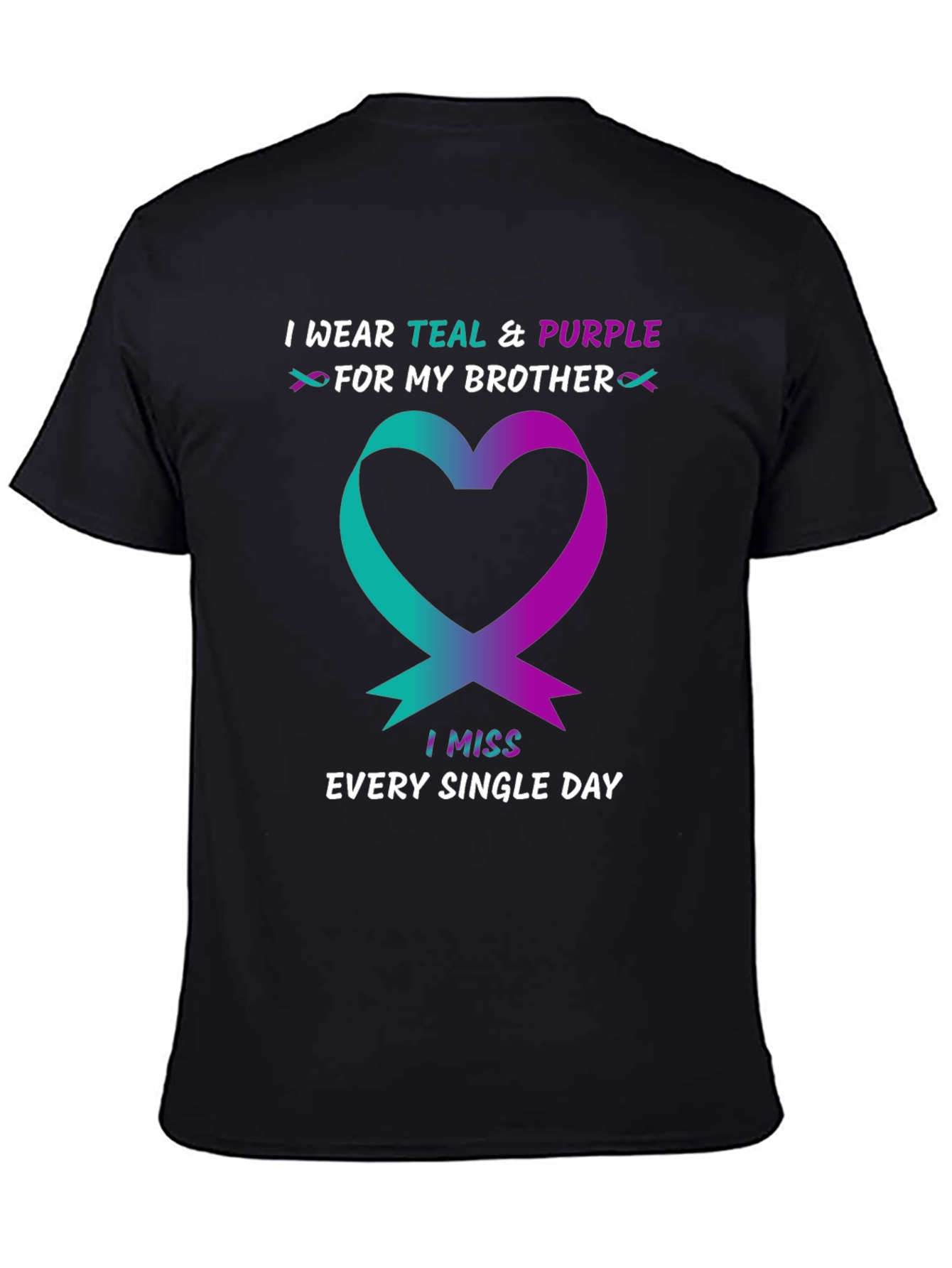 Teal & Purple Brother Remembrance T-Shirt