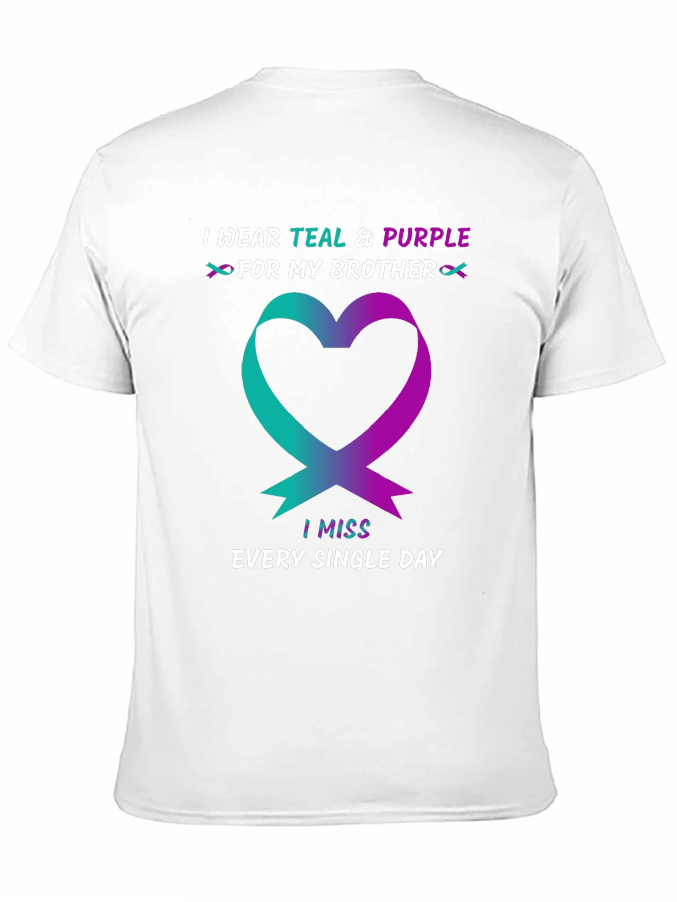 Teal & Purple Brother Remembrance T-Shirt