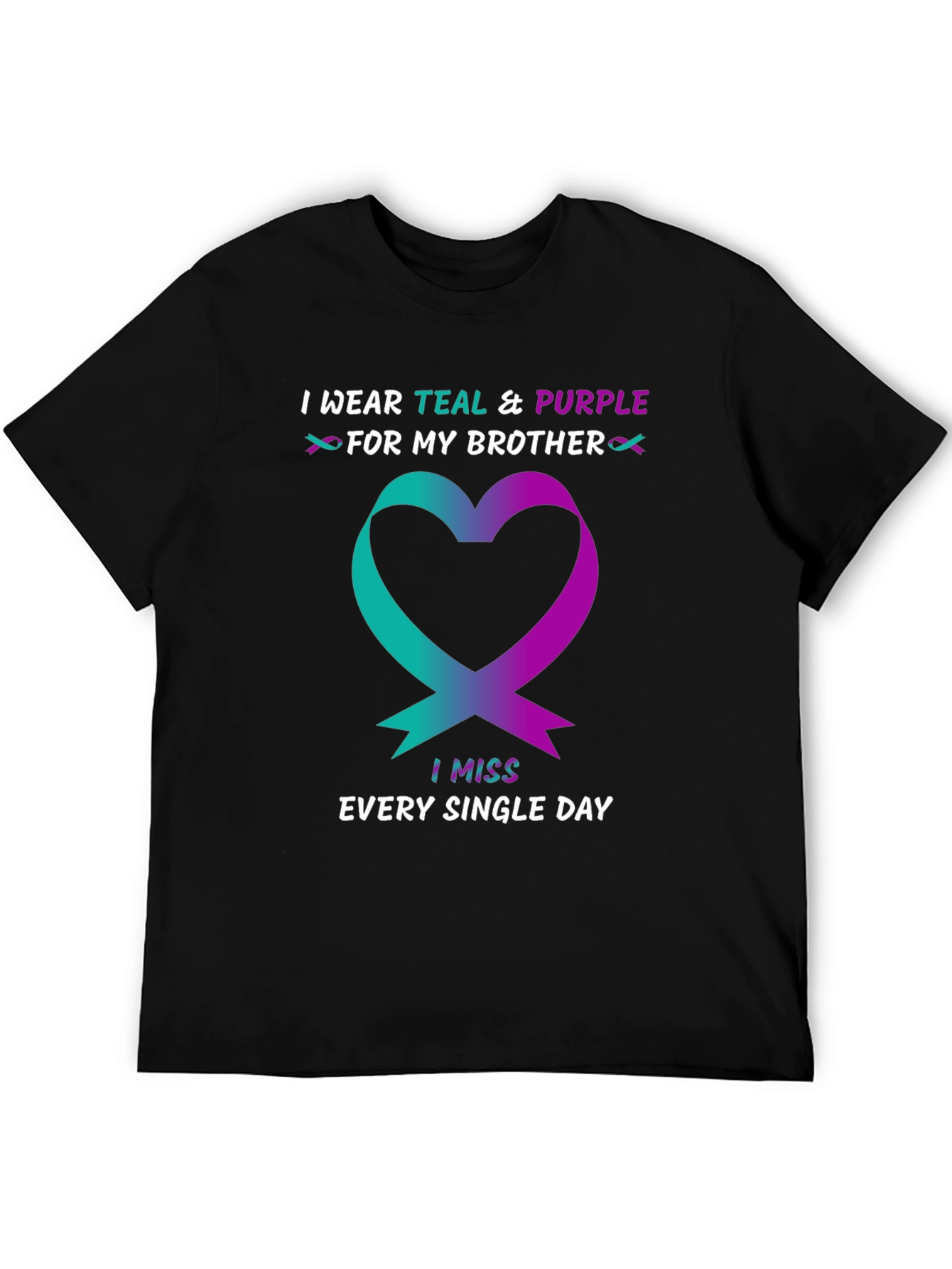Teal & Purple Brother Remembrance T-Shirt
