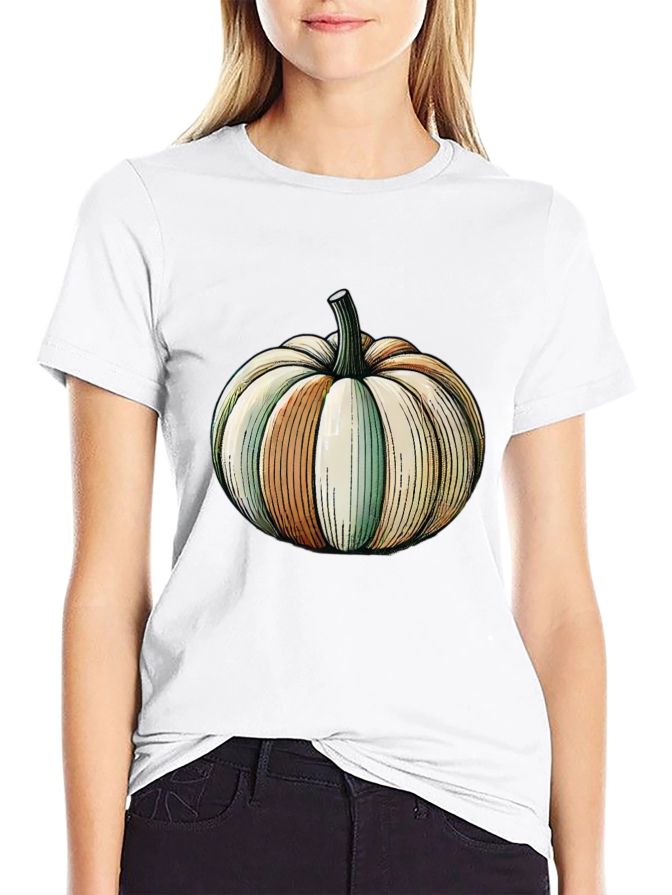 Pumpkin Graphic Tee - Halloween Style