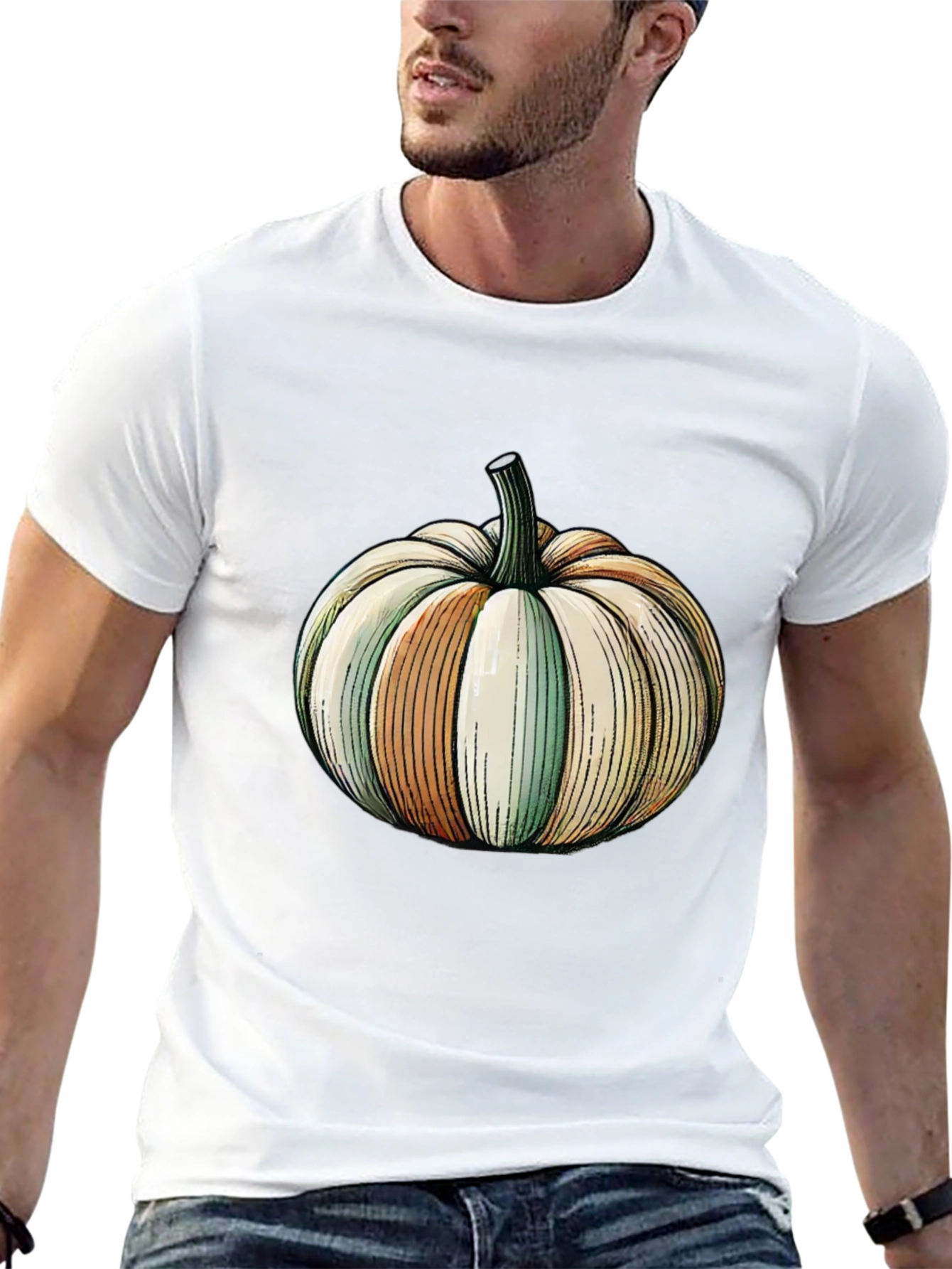 Pumpkin Graphic Tee - Halloween Style