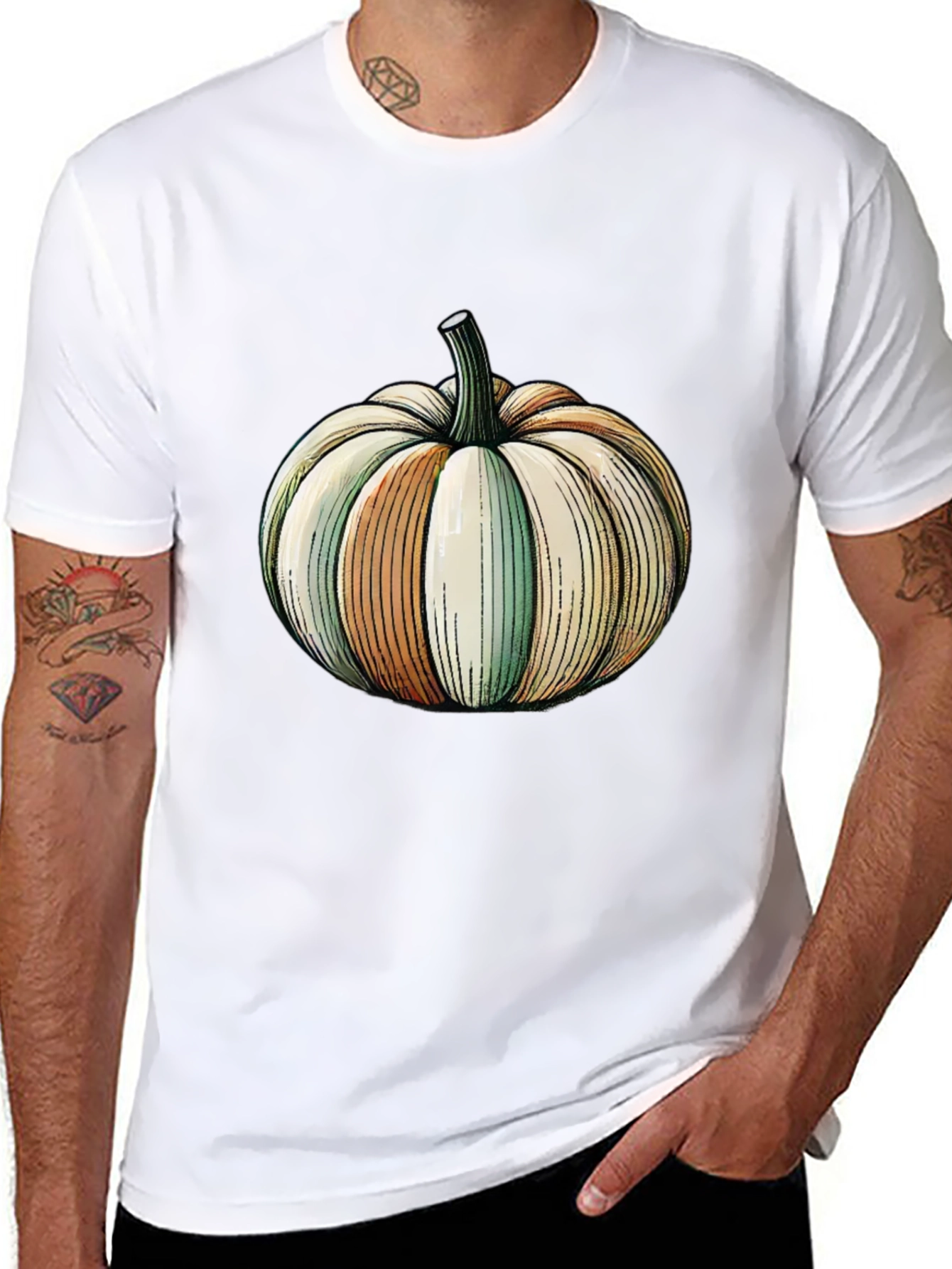 Pumpkin Graphic Tee - Halloween Style