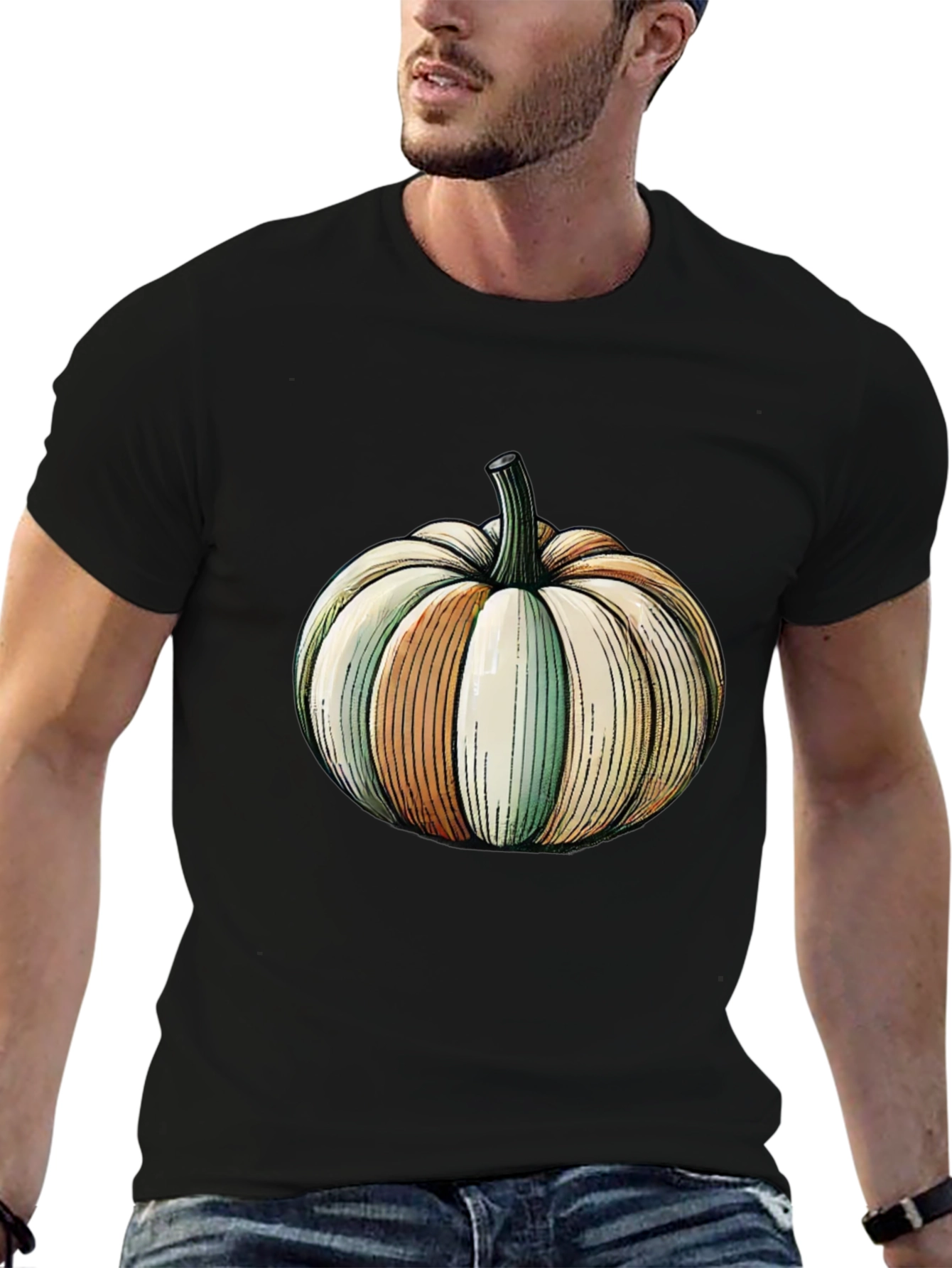 Pumpkin Graphic Tee - Halloween Style