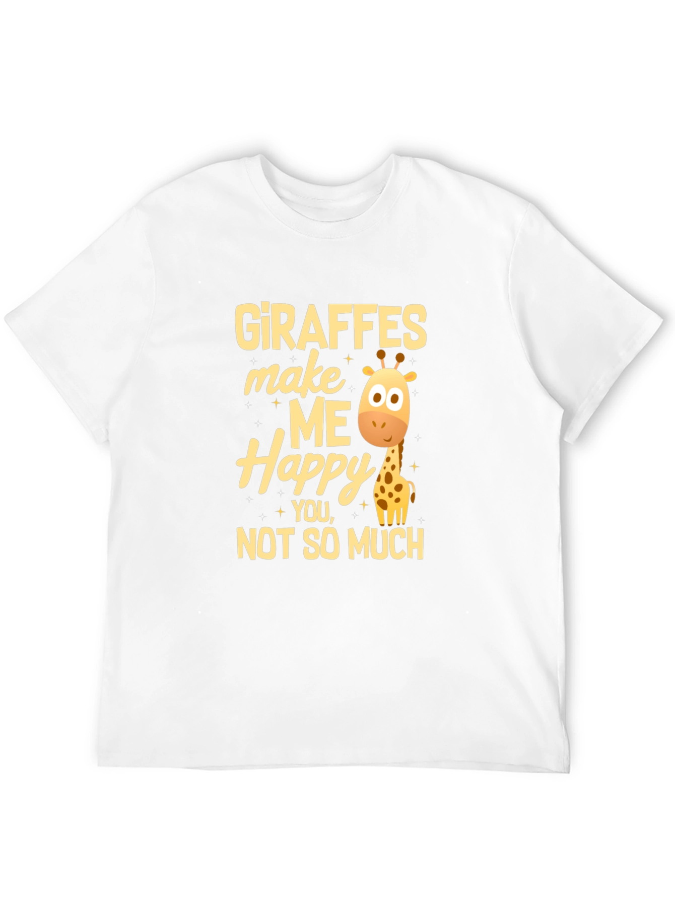 Giraffe Lover T-Shirt - Giraffes Make Me Happy Tee