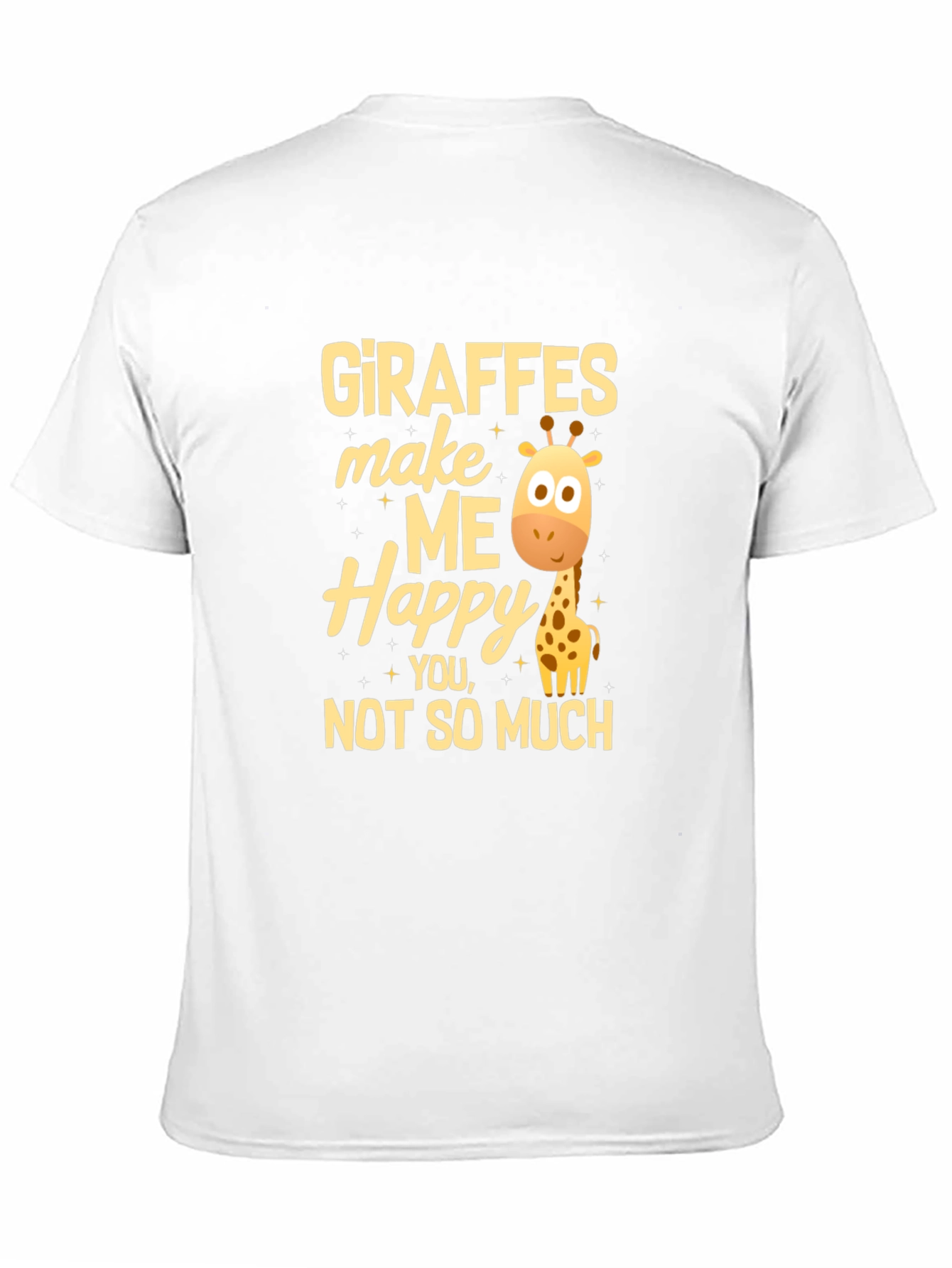 Giraffe Lover T-Shirt - Giraffes Make Me Happy Tee