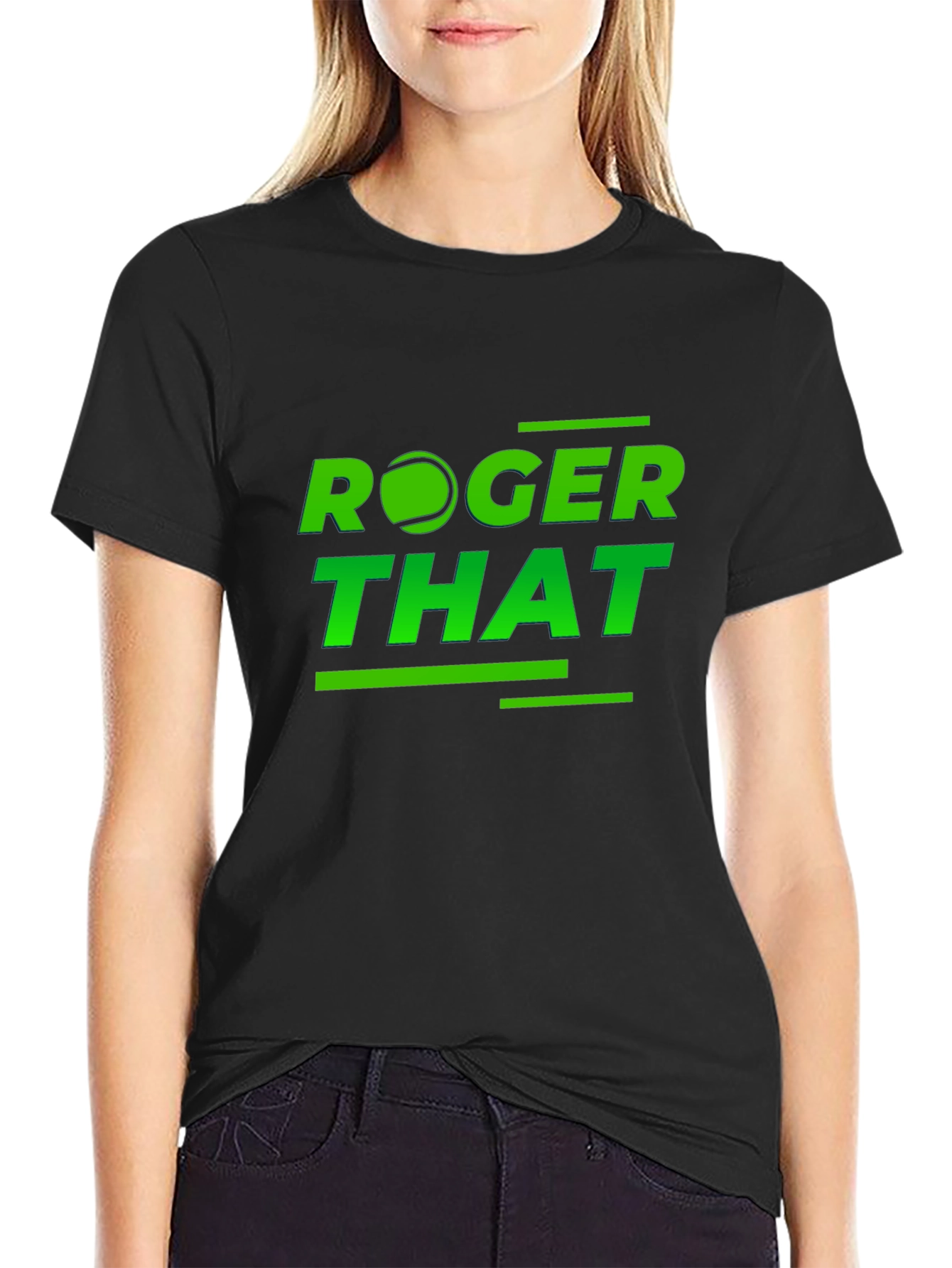 Roger That Tennis T-Shirt - Novelty Sports Tee