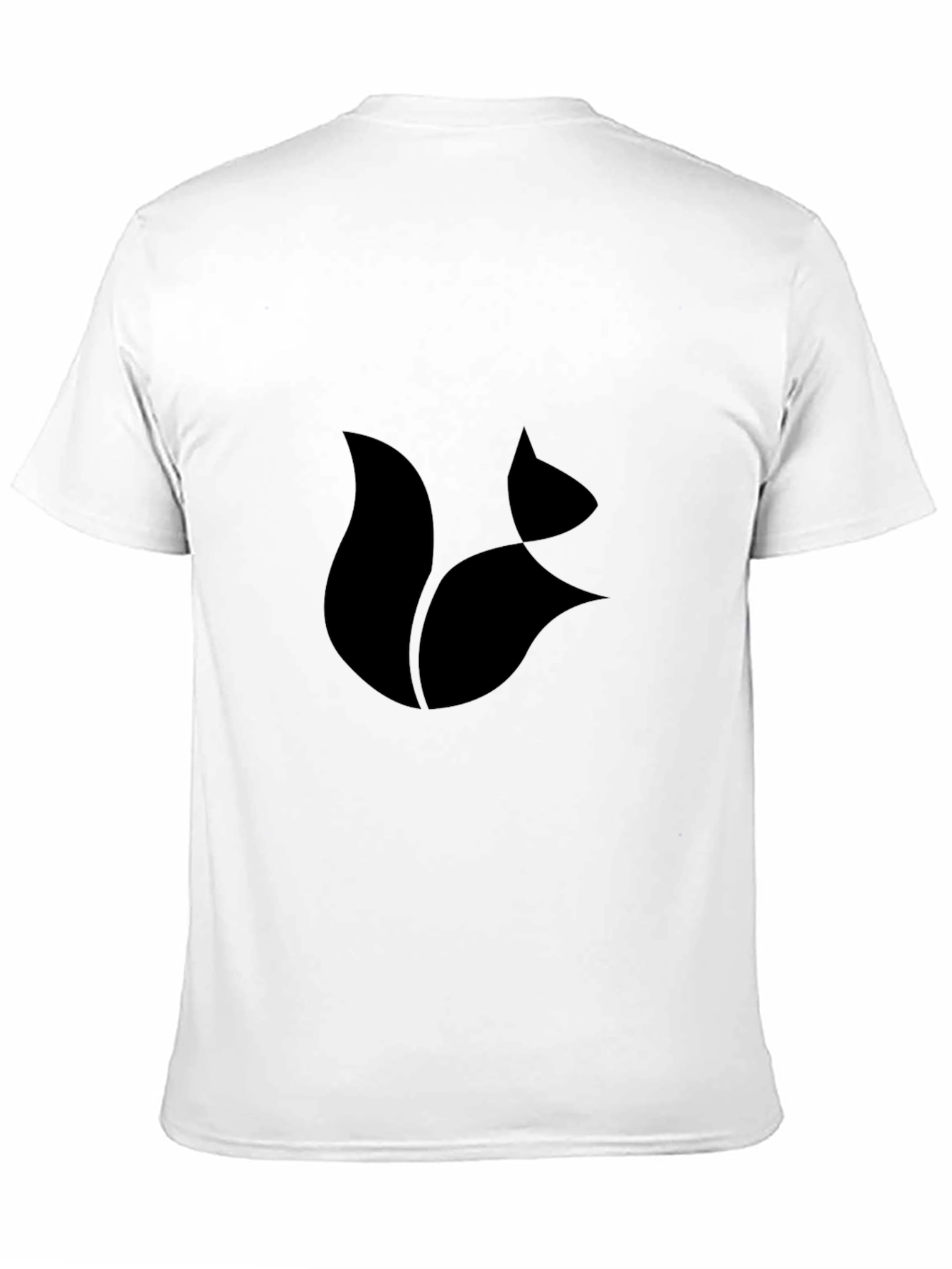 Modern Fox Graphic Tee - Sleek Black T-Shirt
