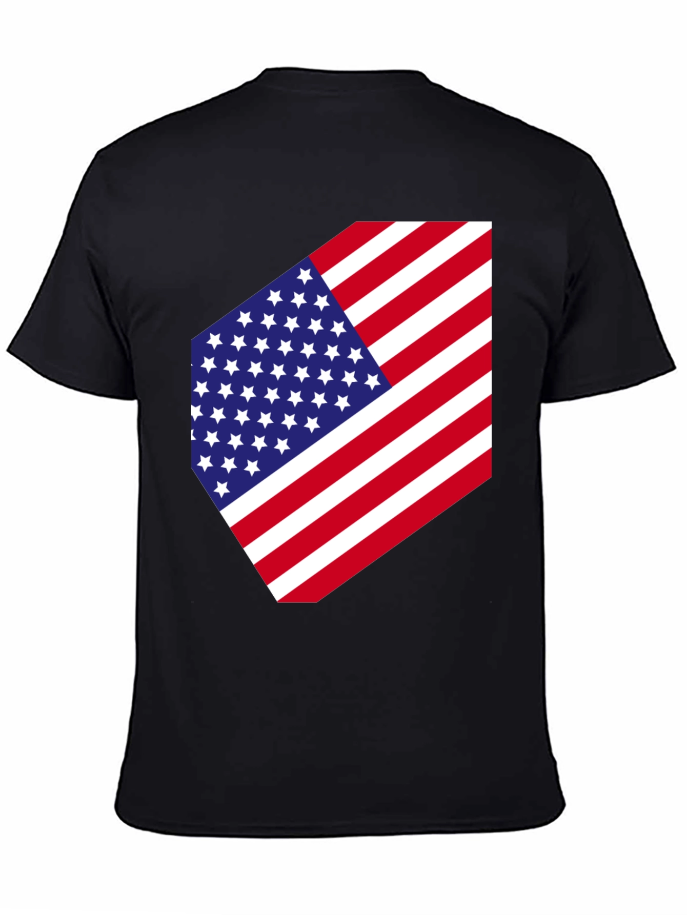 USA Flag Graphic Tee - Patriotic Style