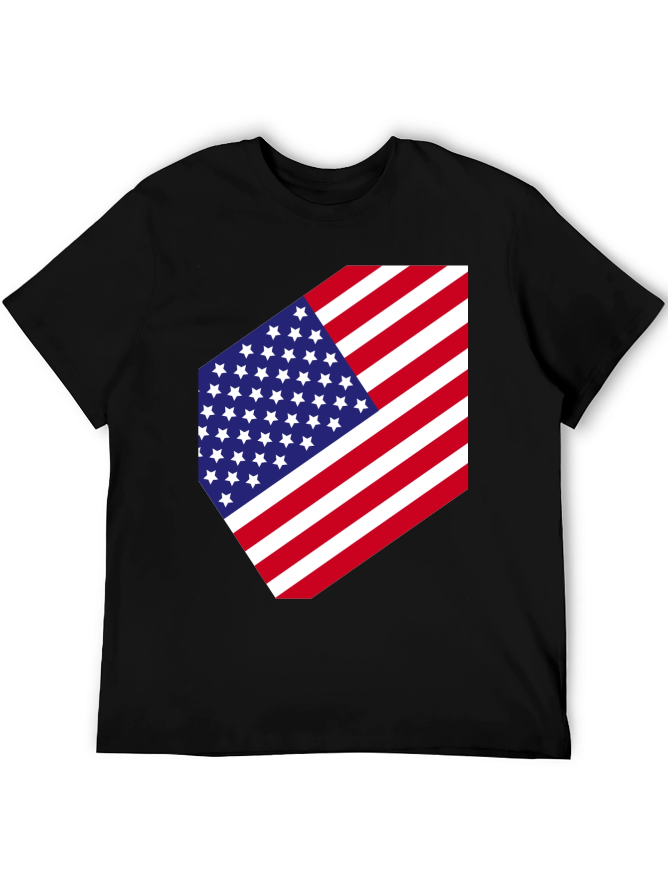 USA Flag Graphic Tee - Patriotic Style