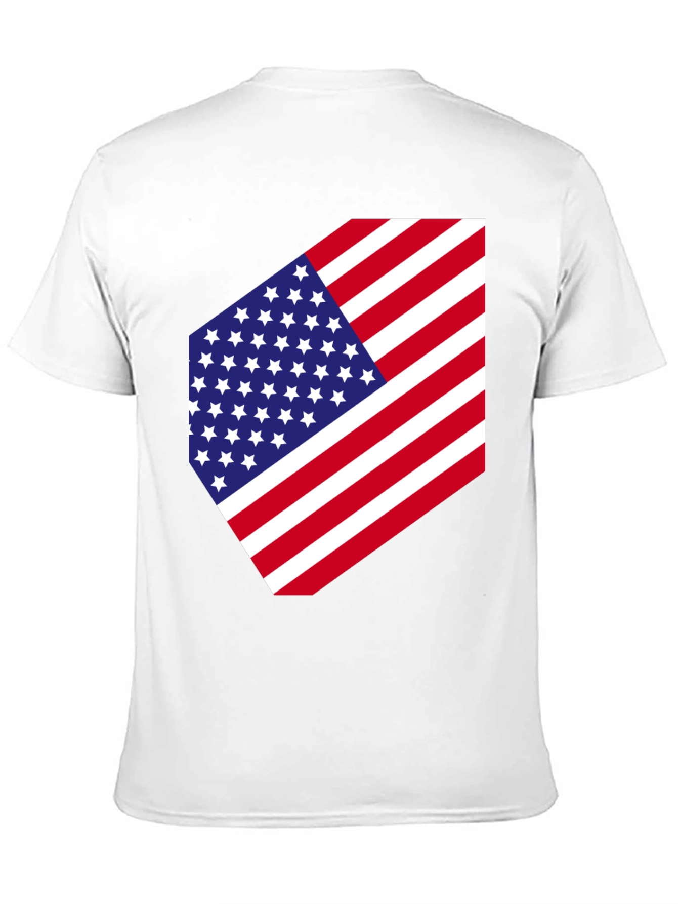 USA Flag Graphic Tee - Patriotic Style