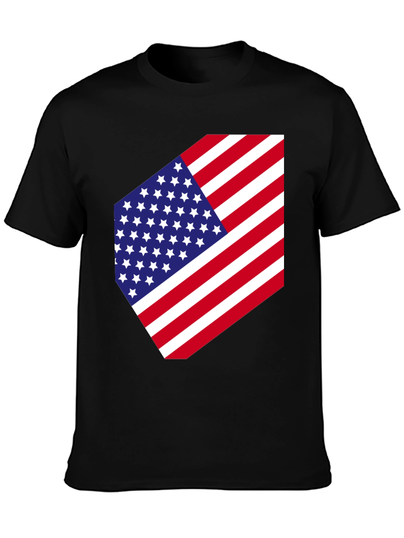 USA Flag Graphic Tee - Patriotic Style