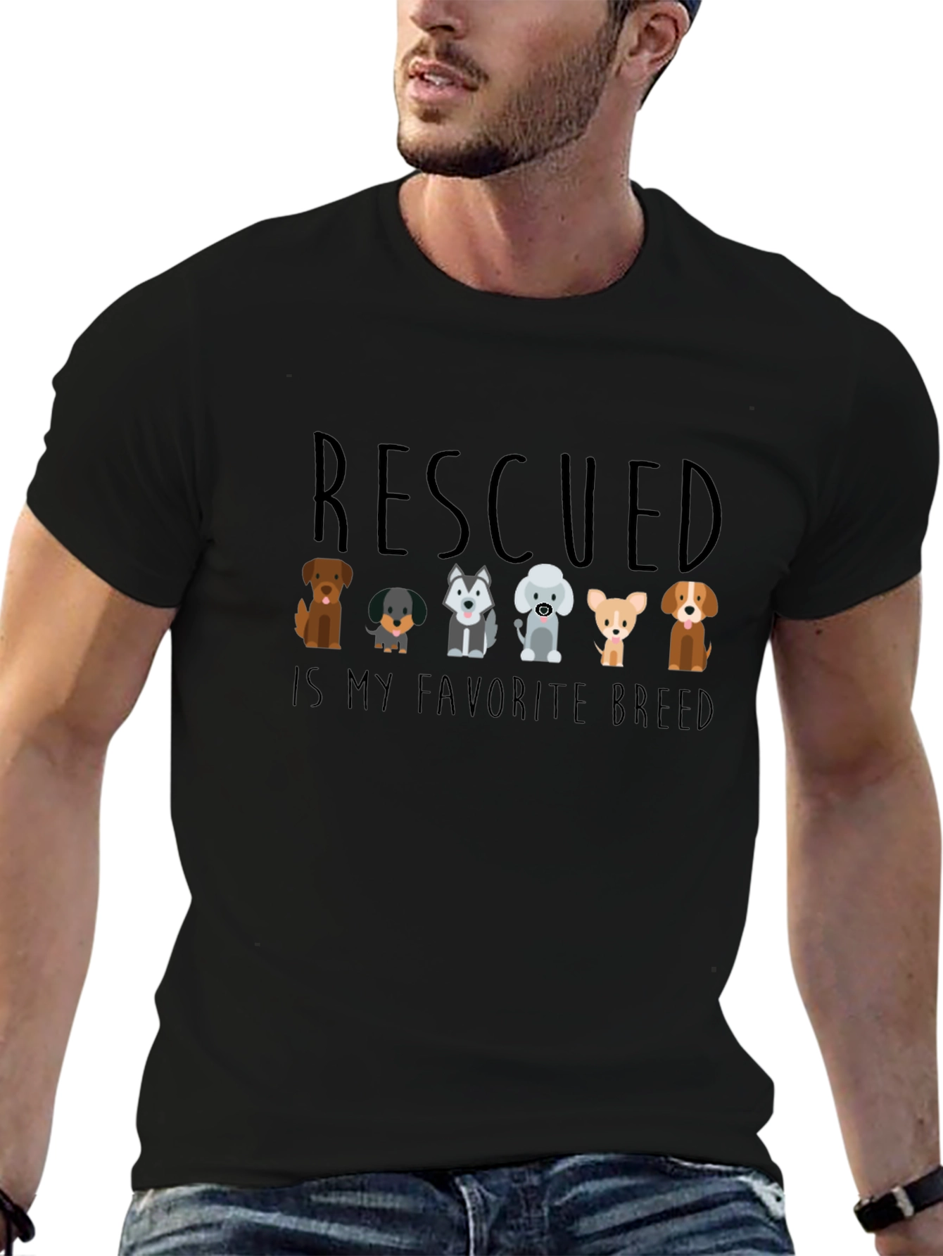 Rescued Dog T-Shirt - Favorite Breed