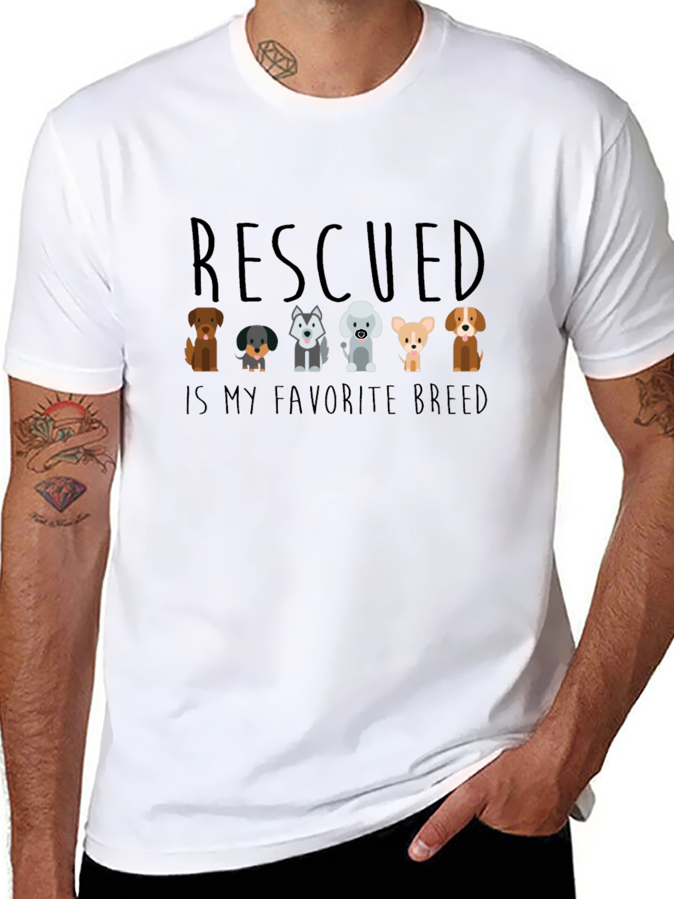 Rescued Dog T-Shirt - Favorite Breed