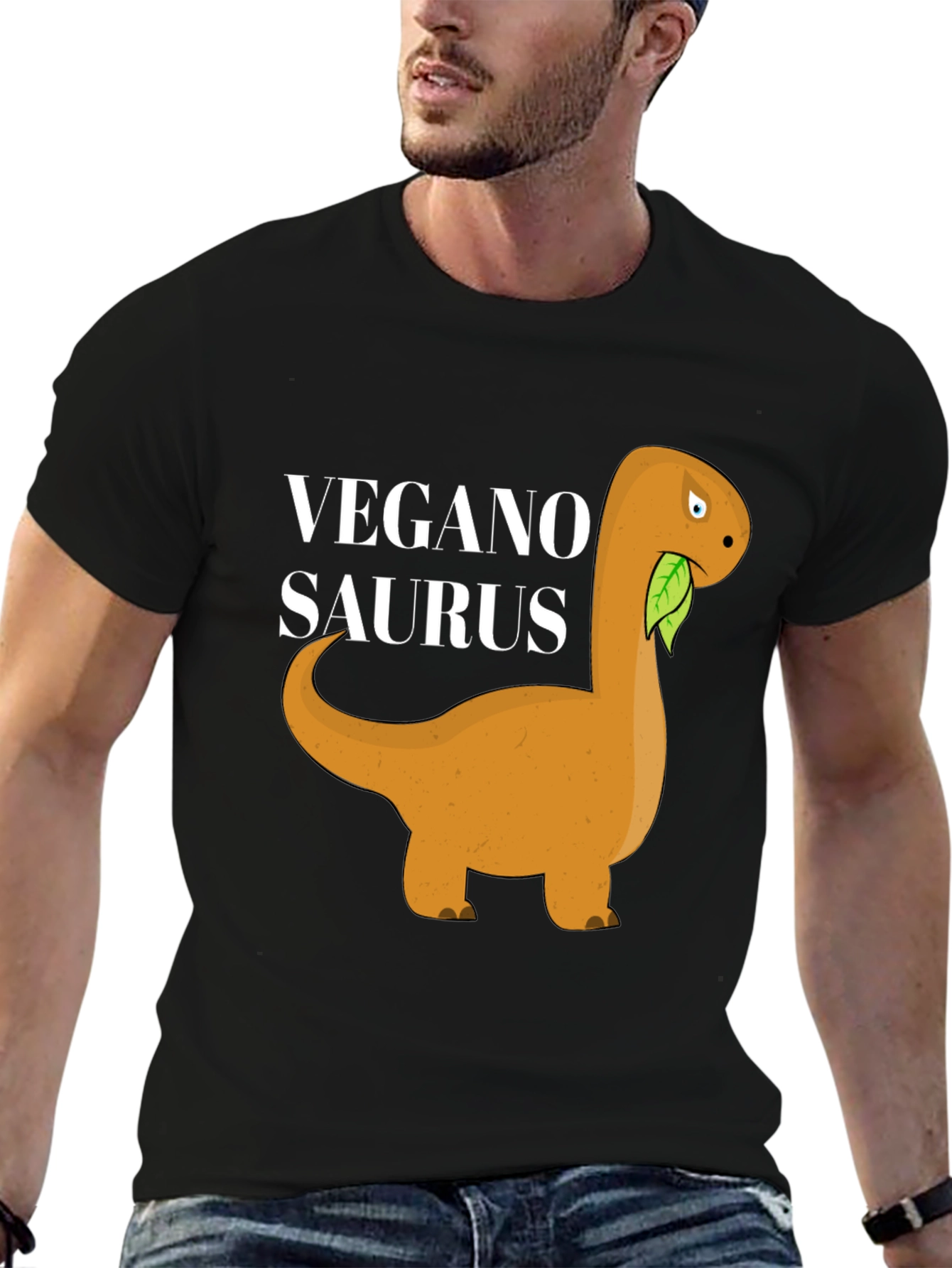 Vegan-o-Saurus Black T-Shirt