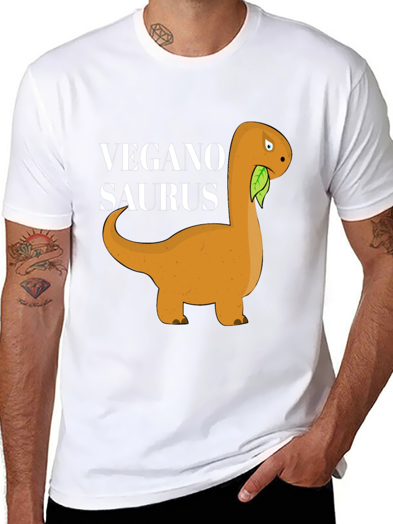 Vegan-o-Saurus Black T-Shirt