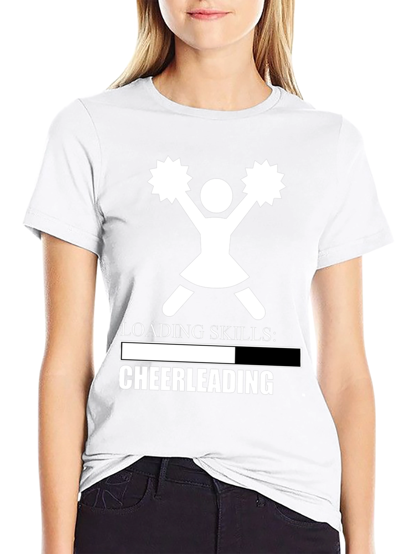 Cheerleading Skills Loading T-Shirt - Black