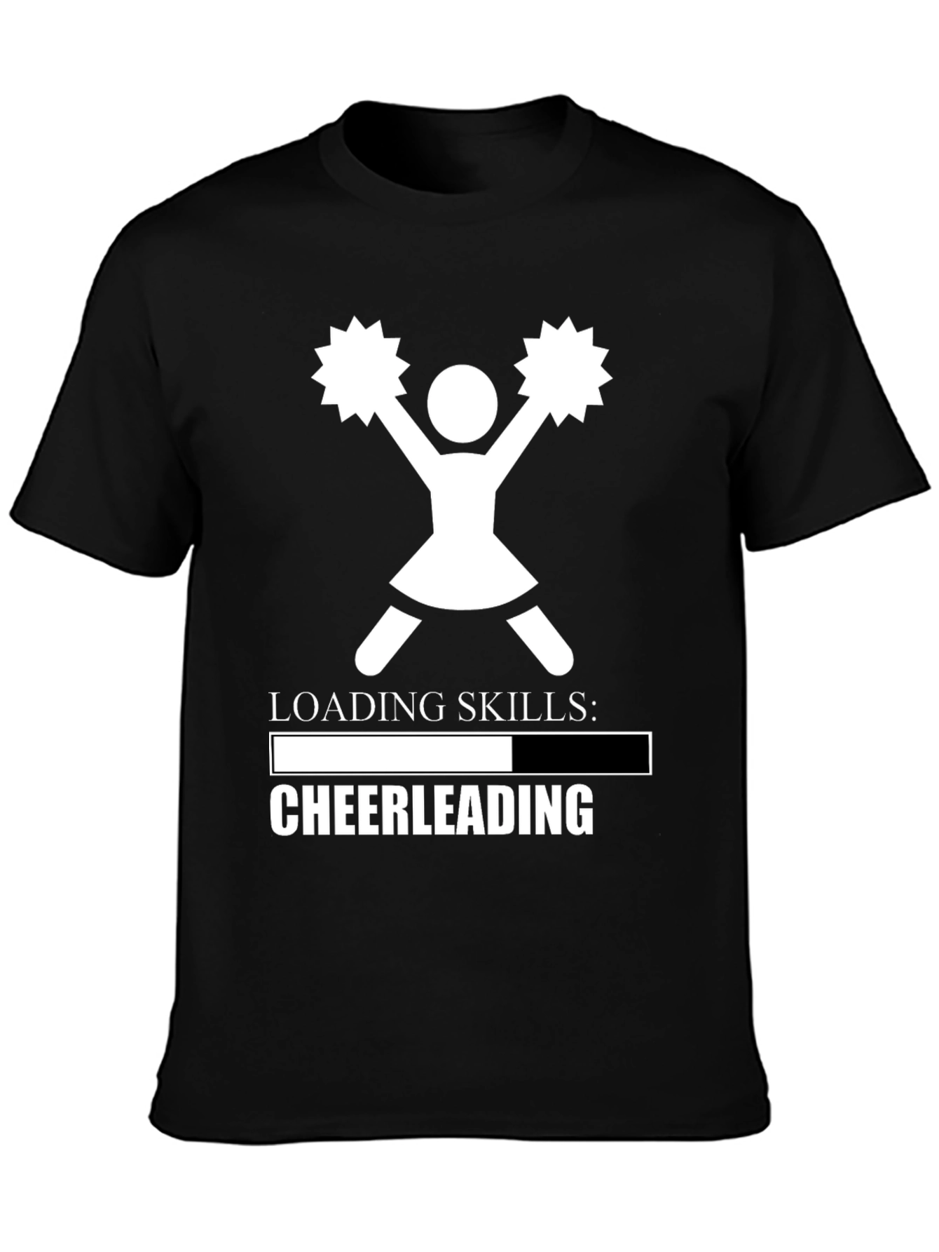 Cheerleading Skills Loading T-Shirt - Black