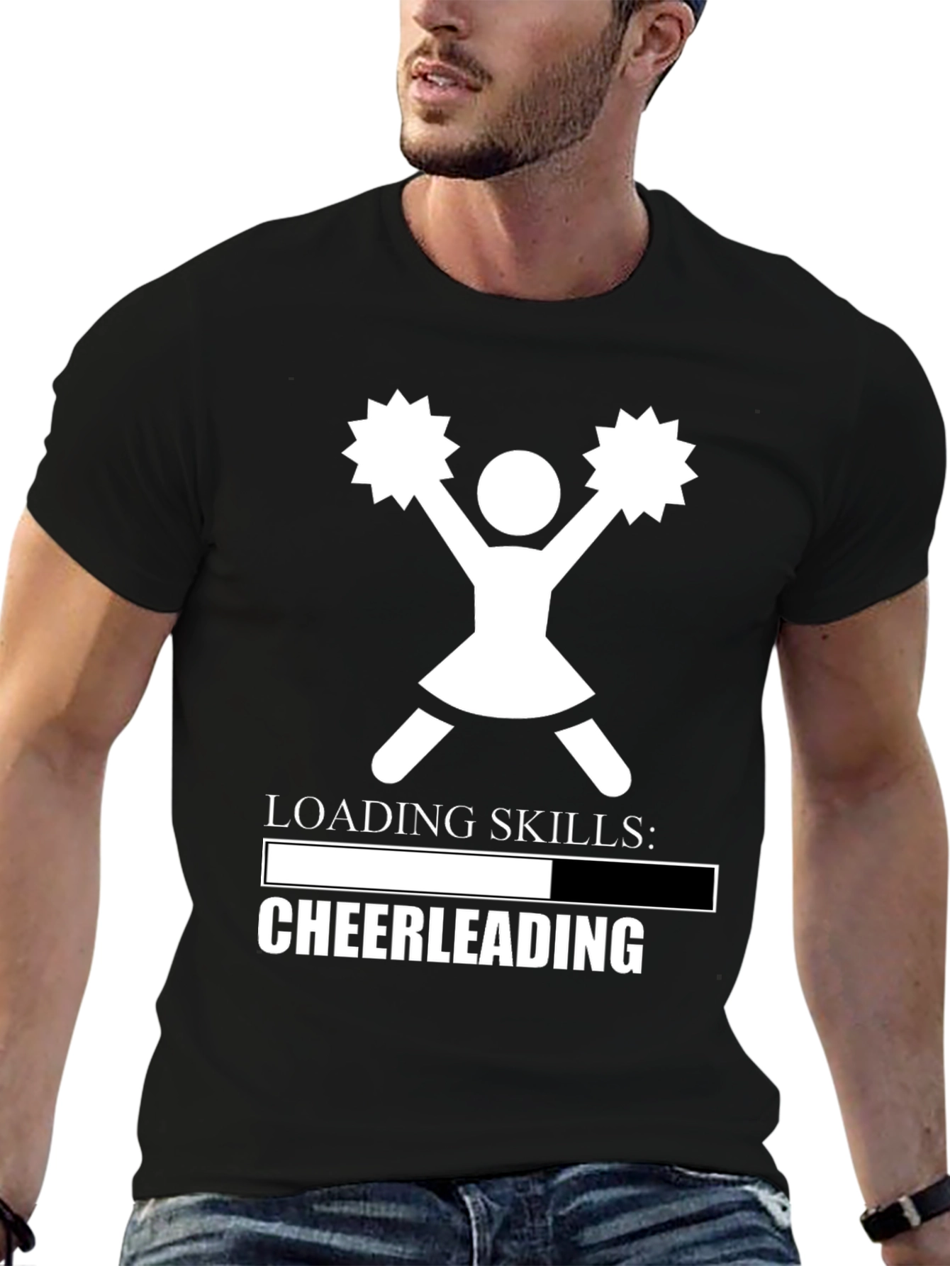 Cheerleading Skills Loading T-Shirt - Black