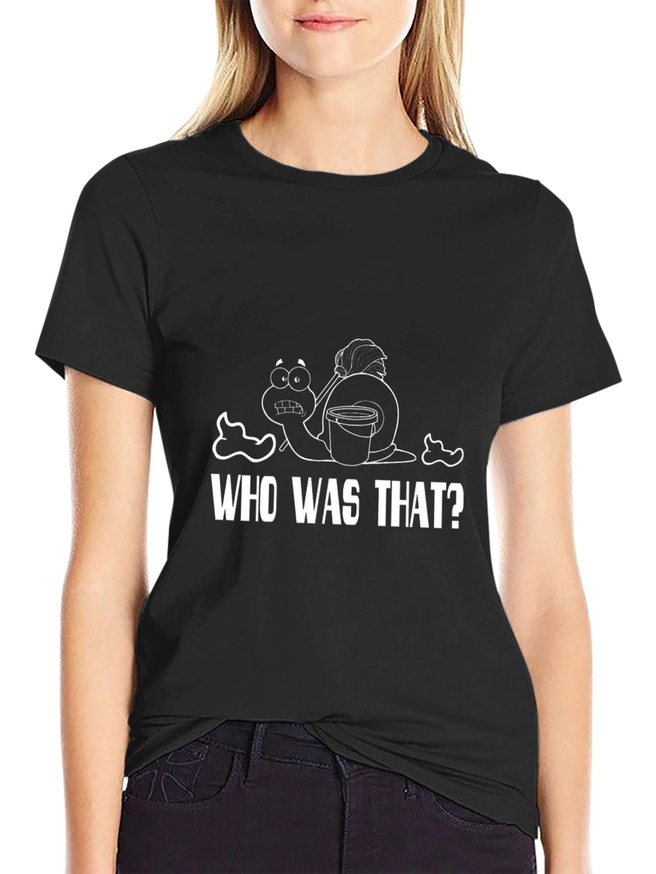 Funny Snail Cartoon Graphic T-Shirt