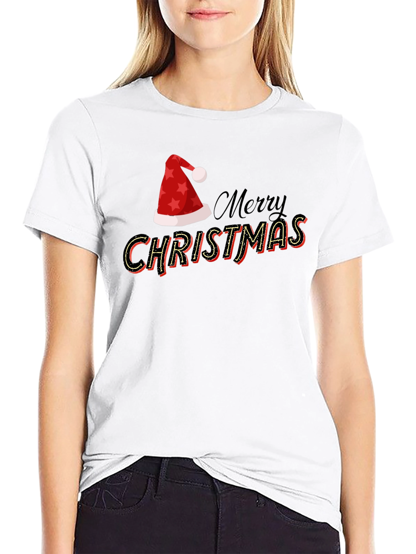 Merry Christmas Graphic Tee - Holiday Style