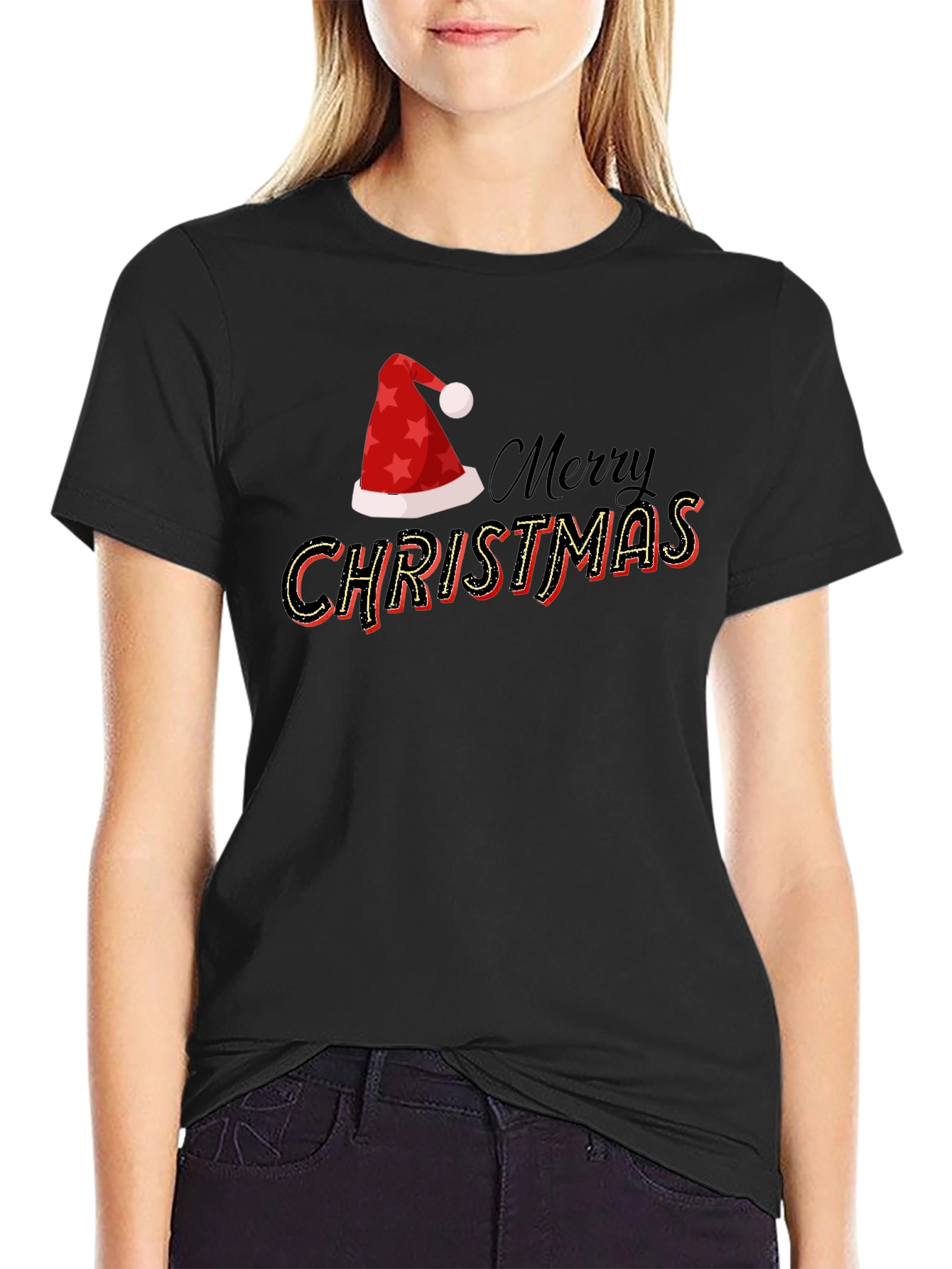 Merry Christmas Graphic Tee - Holiday Style