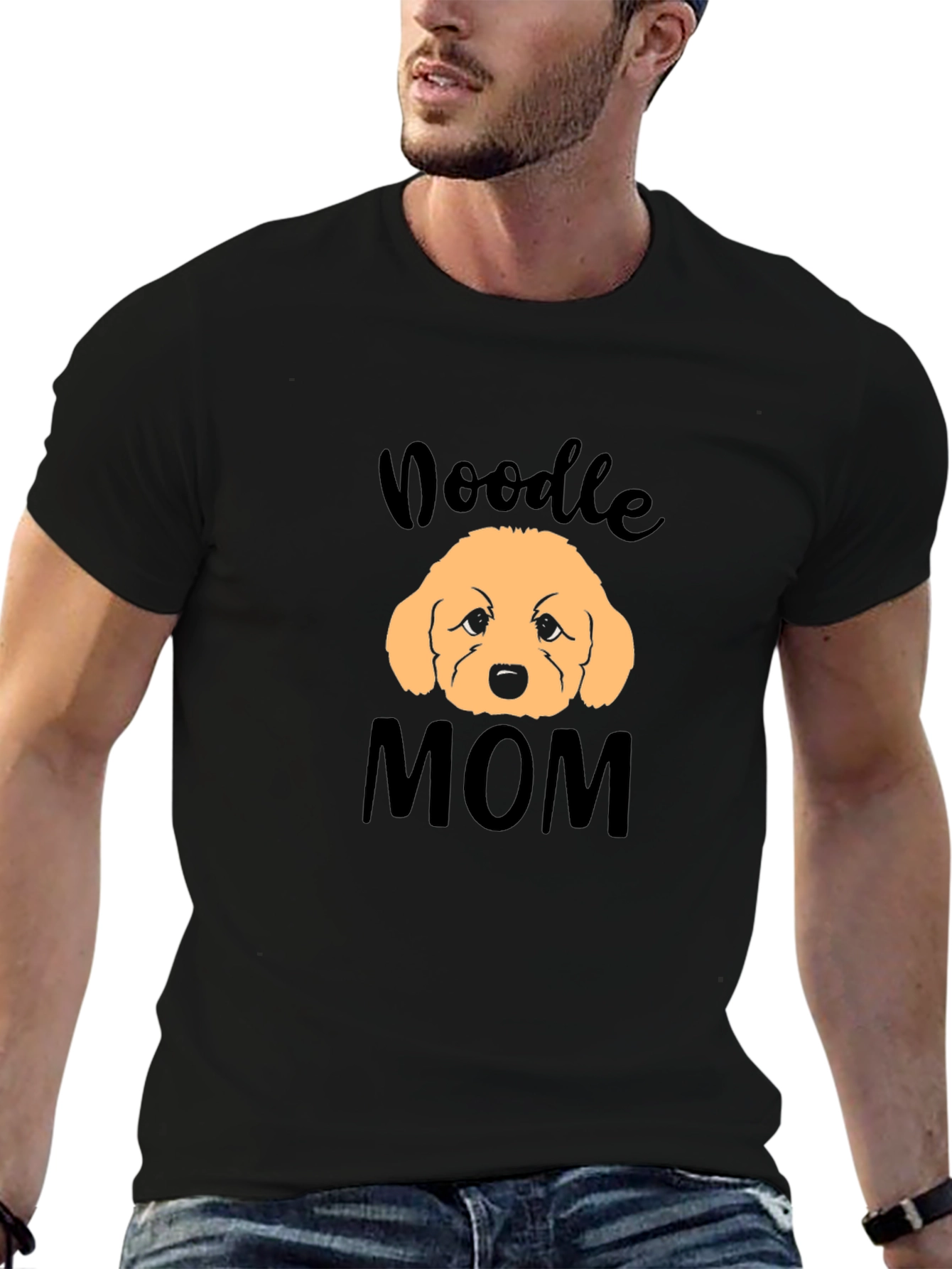 Doodle Mom Black T-Shirt
