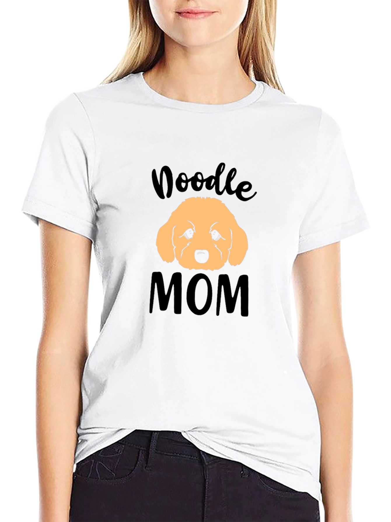 Doodle Mom Black T-Shirt