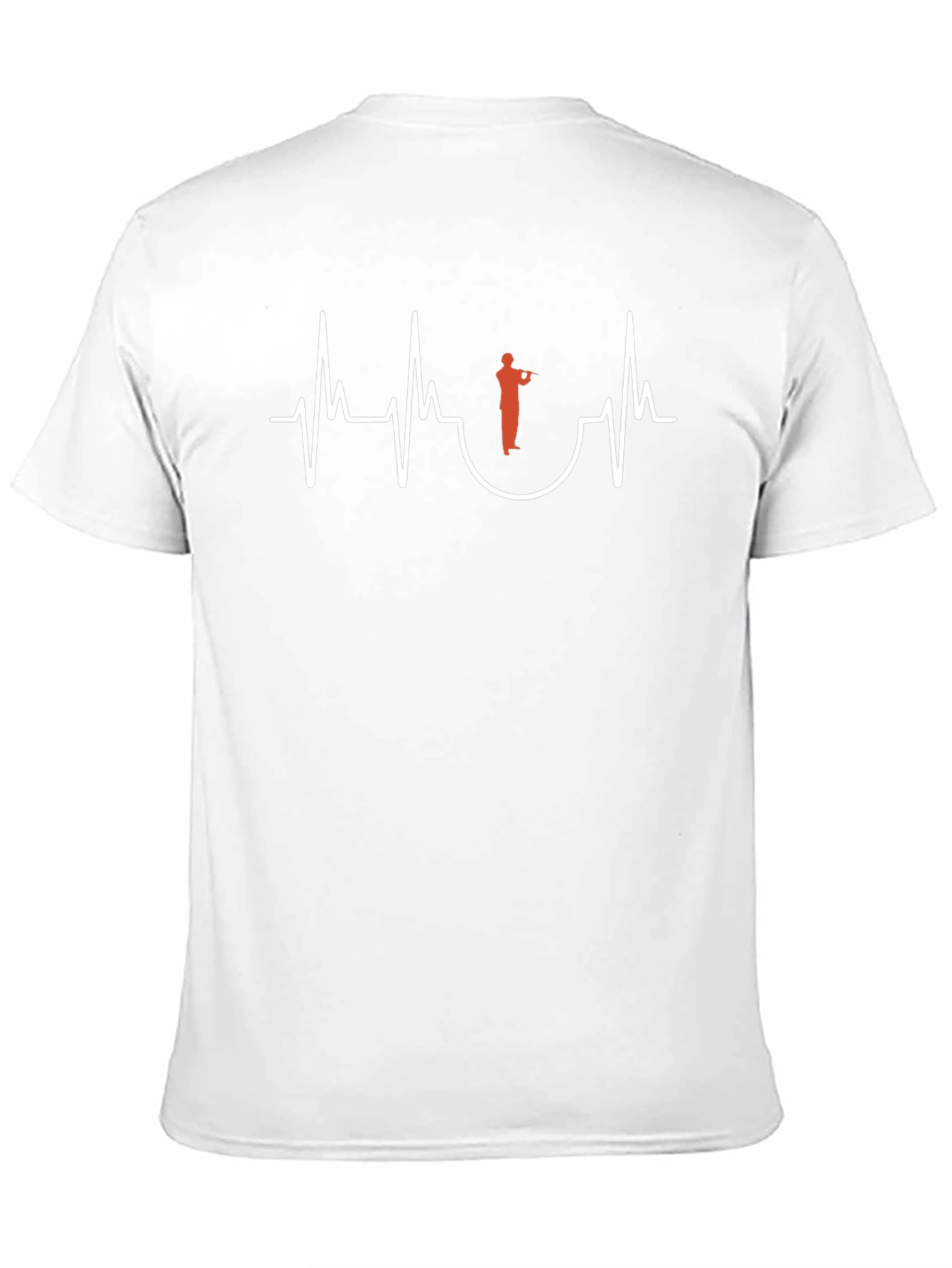 Flute Heartbeat Black T-Shirt