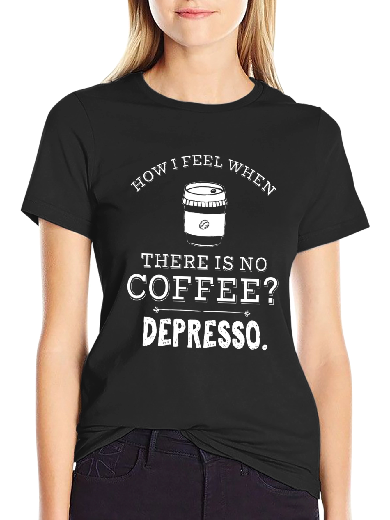 Coffee Depresso Graphic T-Shirt