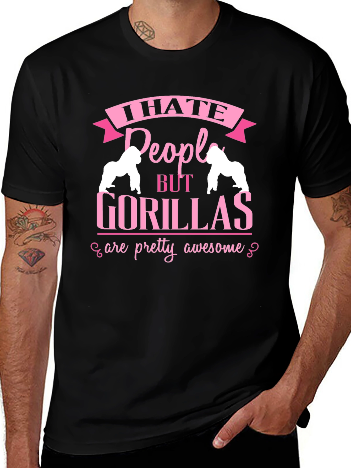 I Hate People But Gorillas T-Shirt