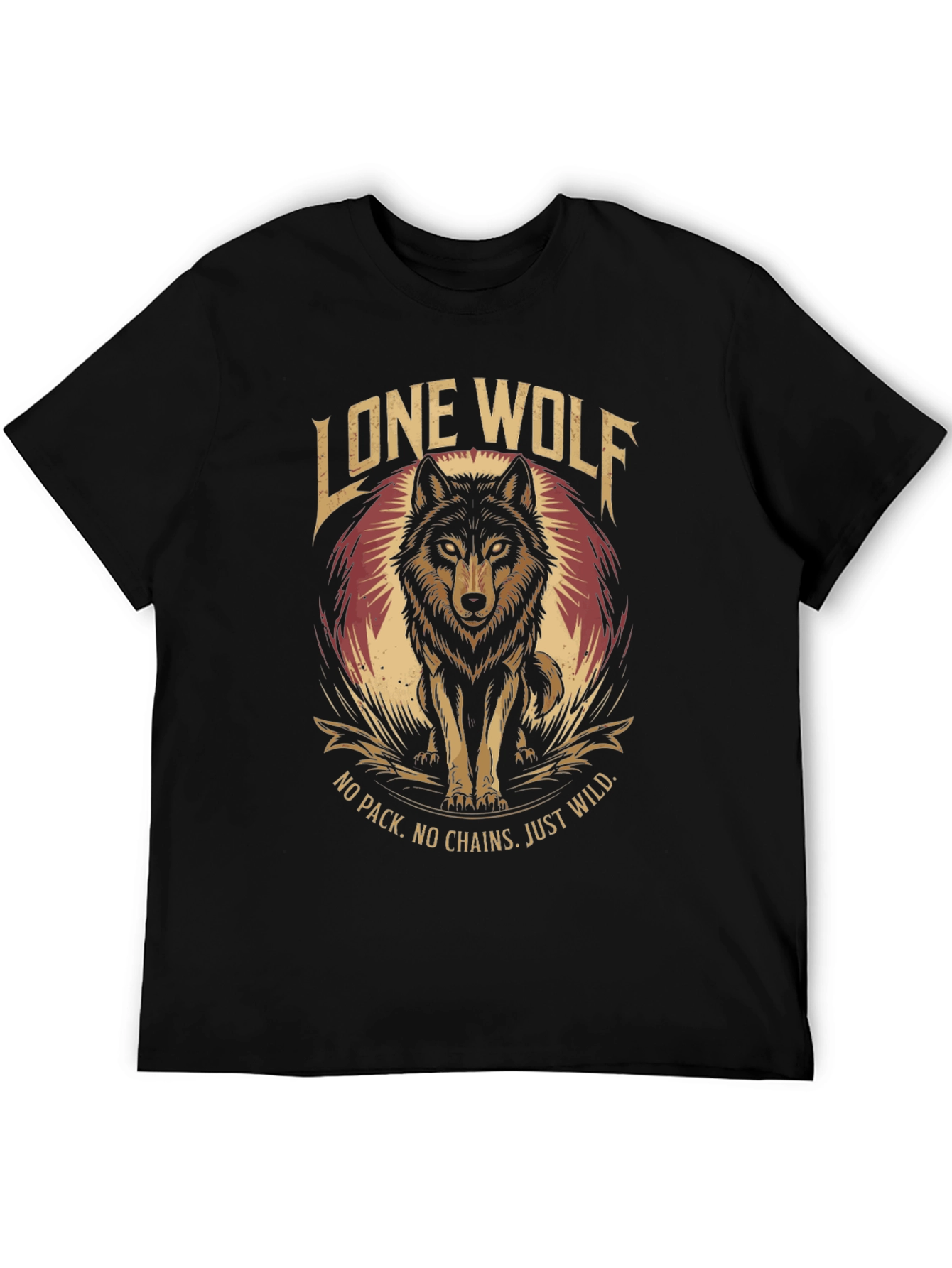 Lone Wolf Graphic Tee - No Pack No Chains