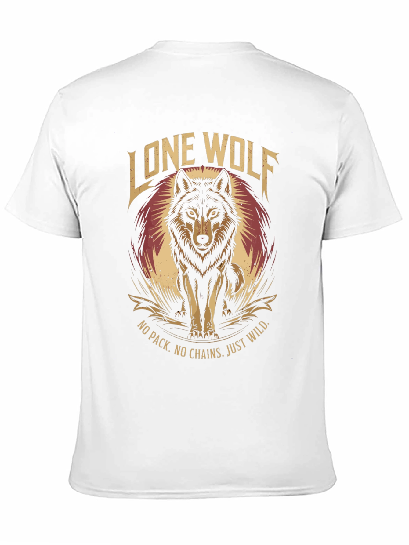 Lone Wolf Graphic Tee - No Pack No Chains