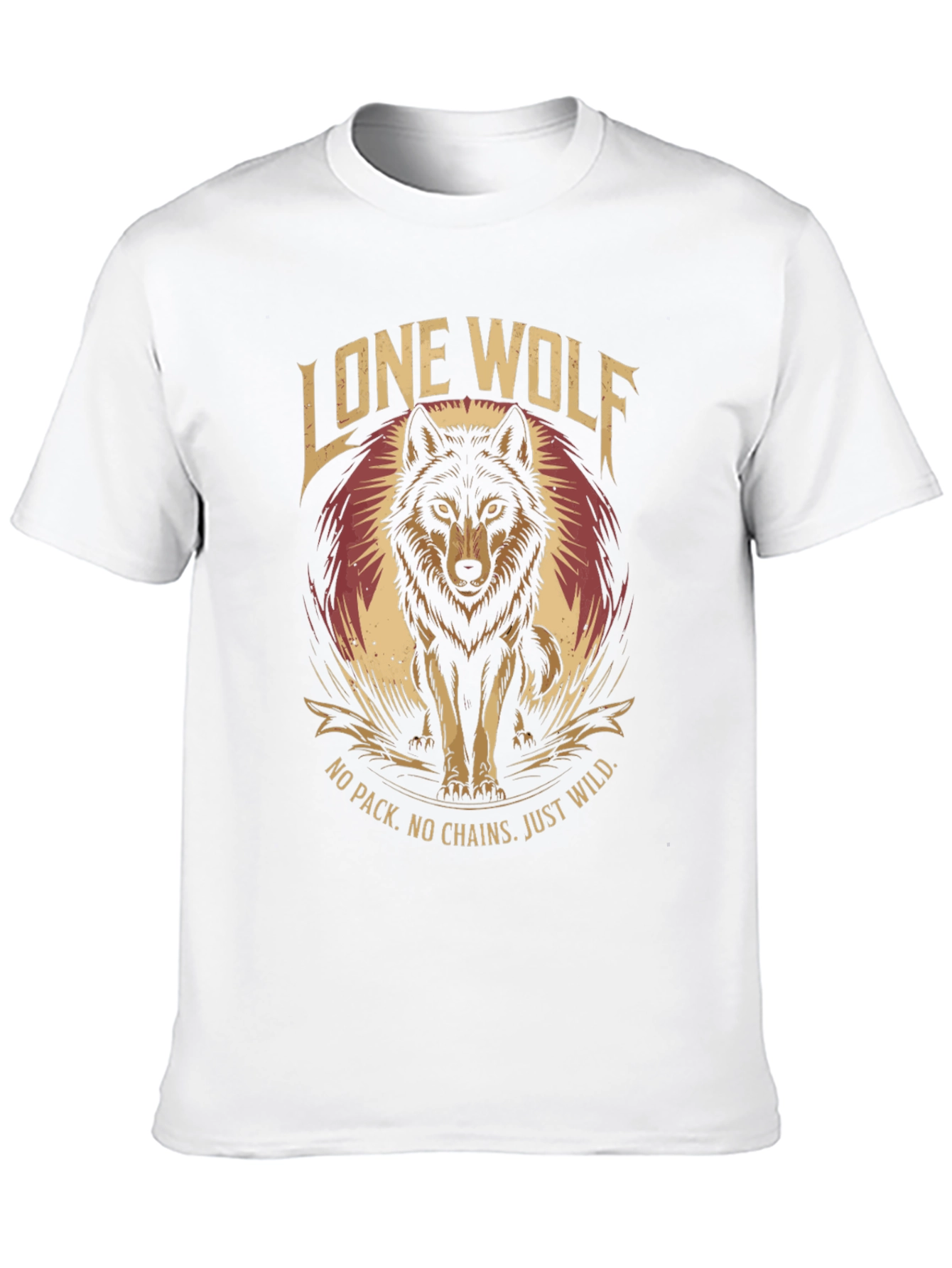 Lone Wolf Graphic Tee - No Pack No Chains