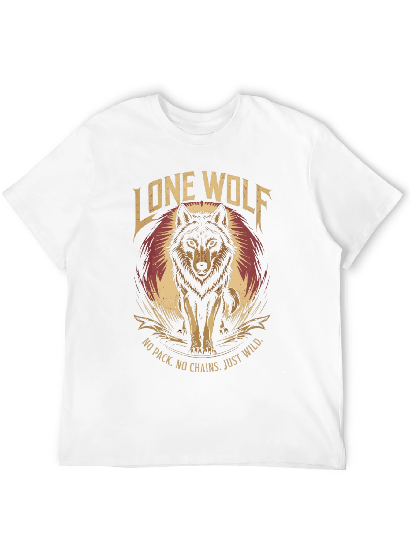 Lone Wolf Graphic Tee - No Pack No Chains