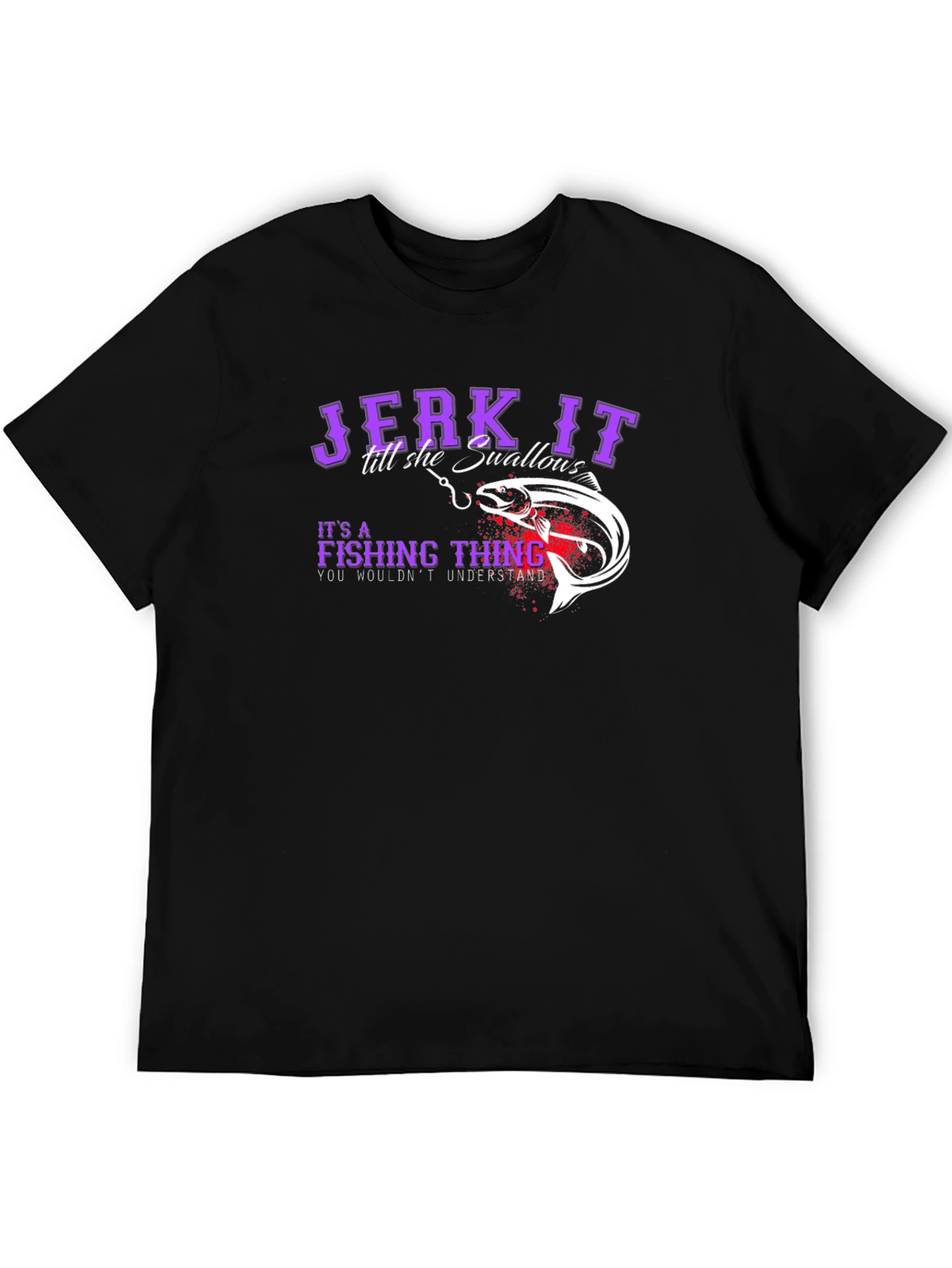 Jerk It Fishing T-Shirt - Funny Angler Tee