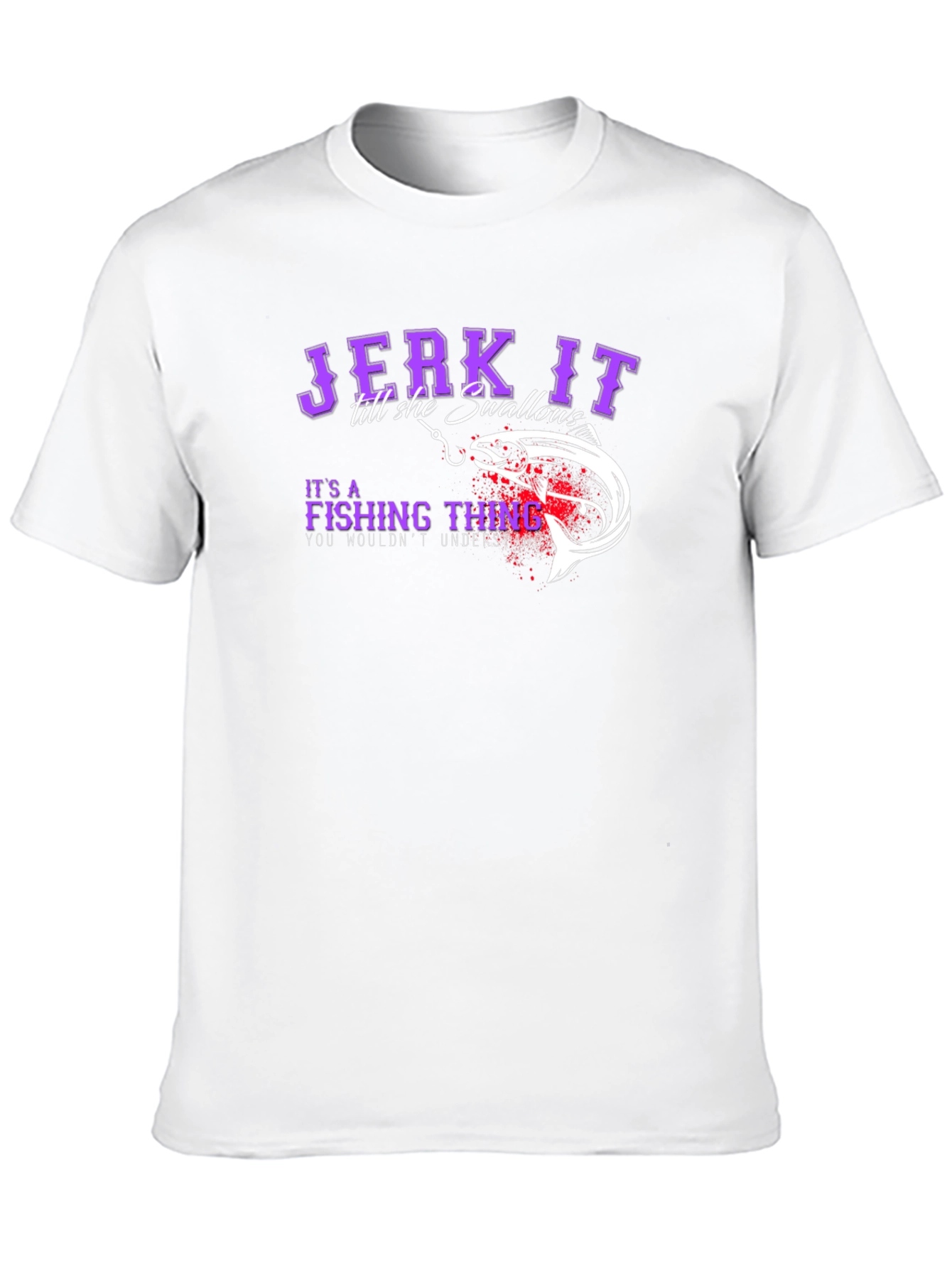 Jerk It Fishing T-Shirt - Funny Angler Tee