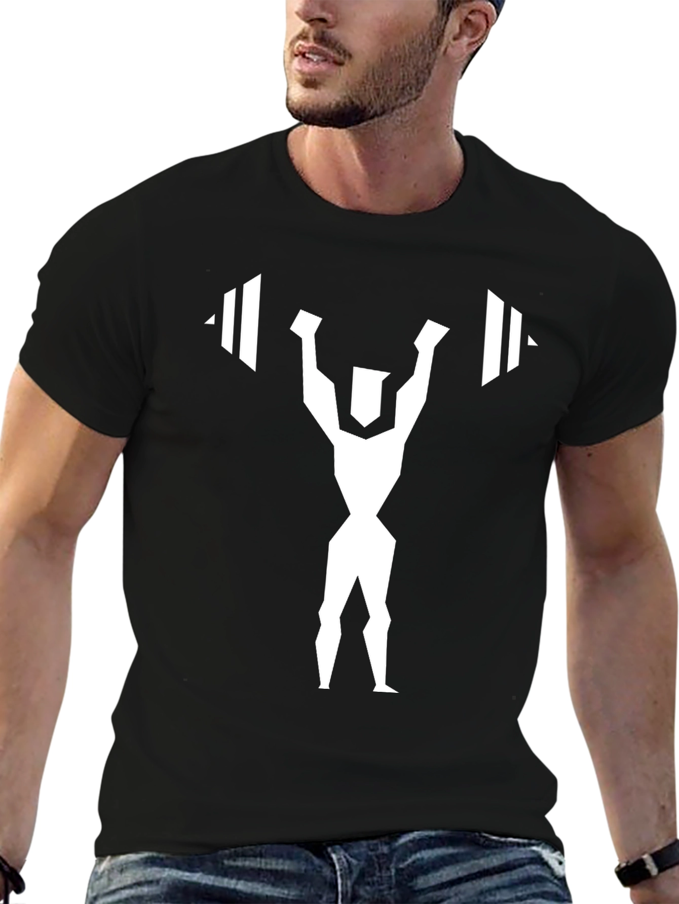 Weightlifting Graphic Tee - Black