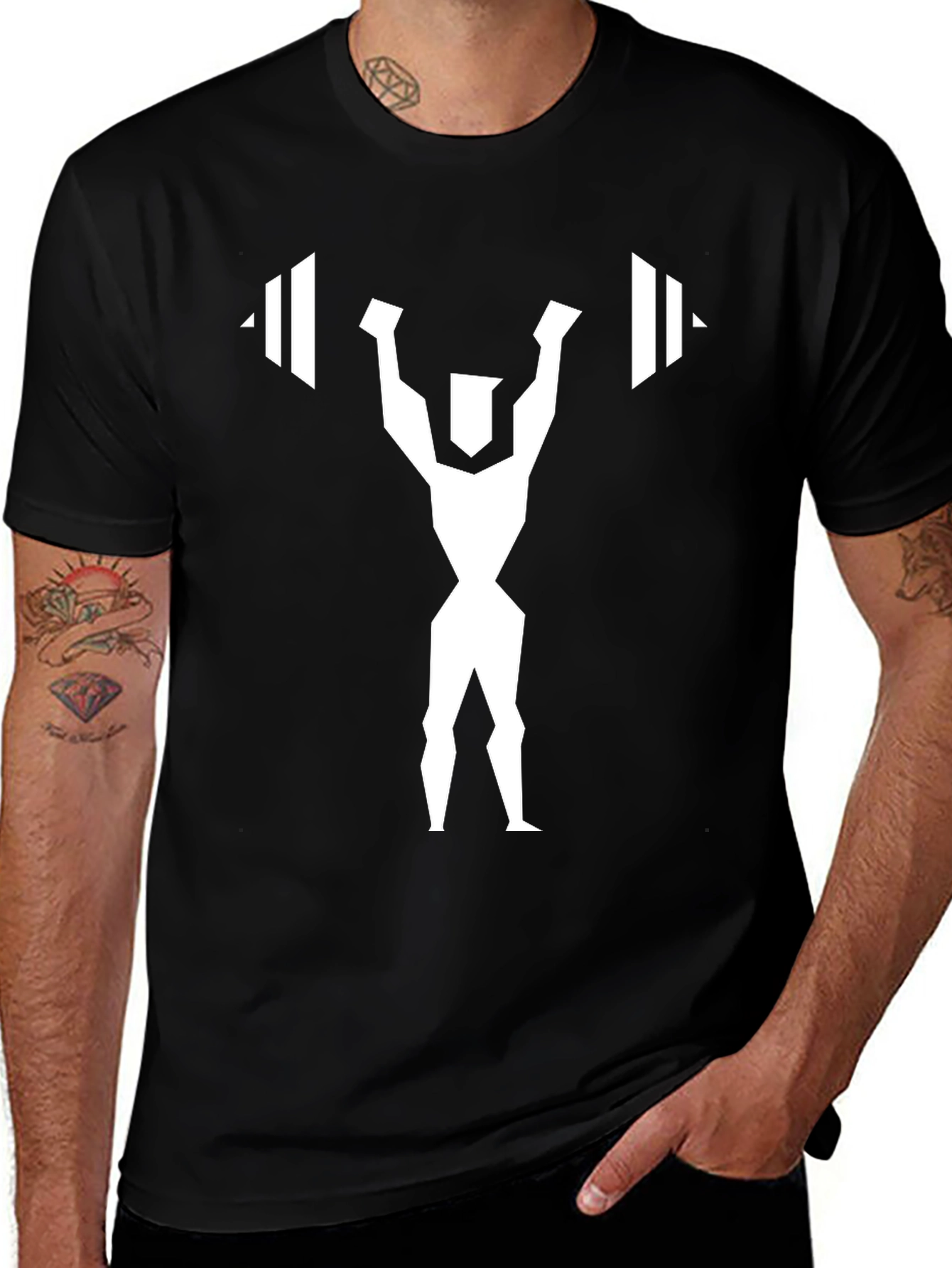 Weightlifting Graphic Tee - Black