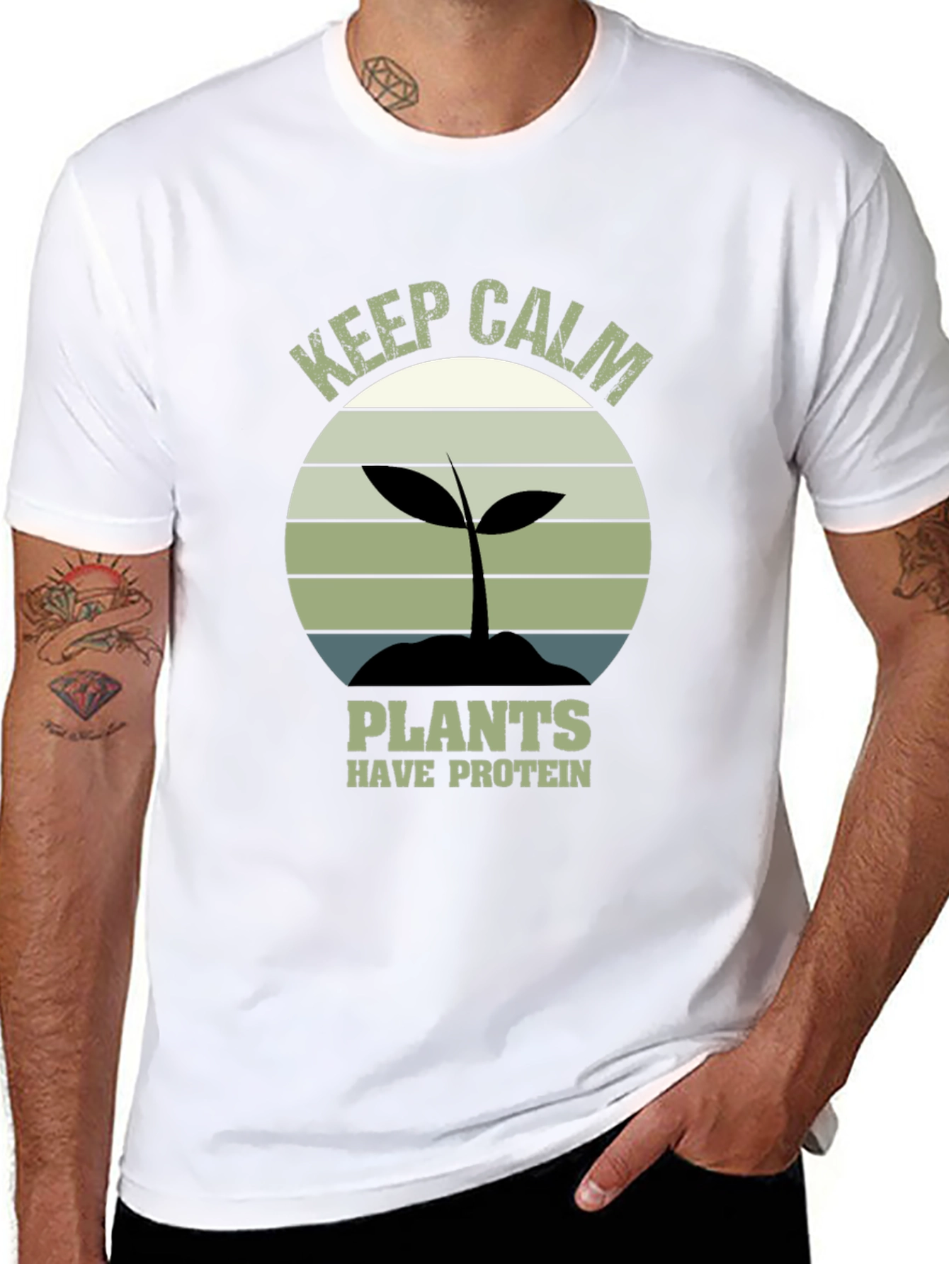 Keep Calm Plants Have Protein T-Shirt