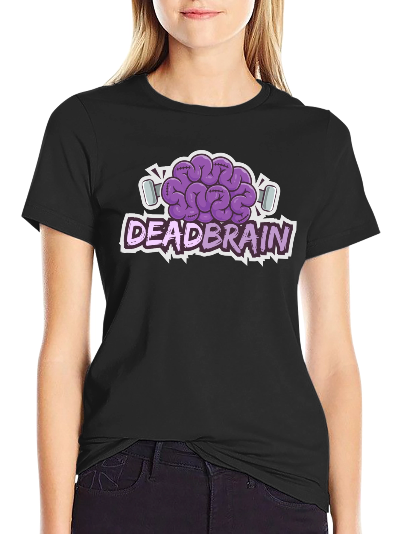 Dead Brain Graphic Tee - Unique Zombie Style Shirt