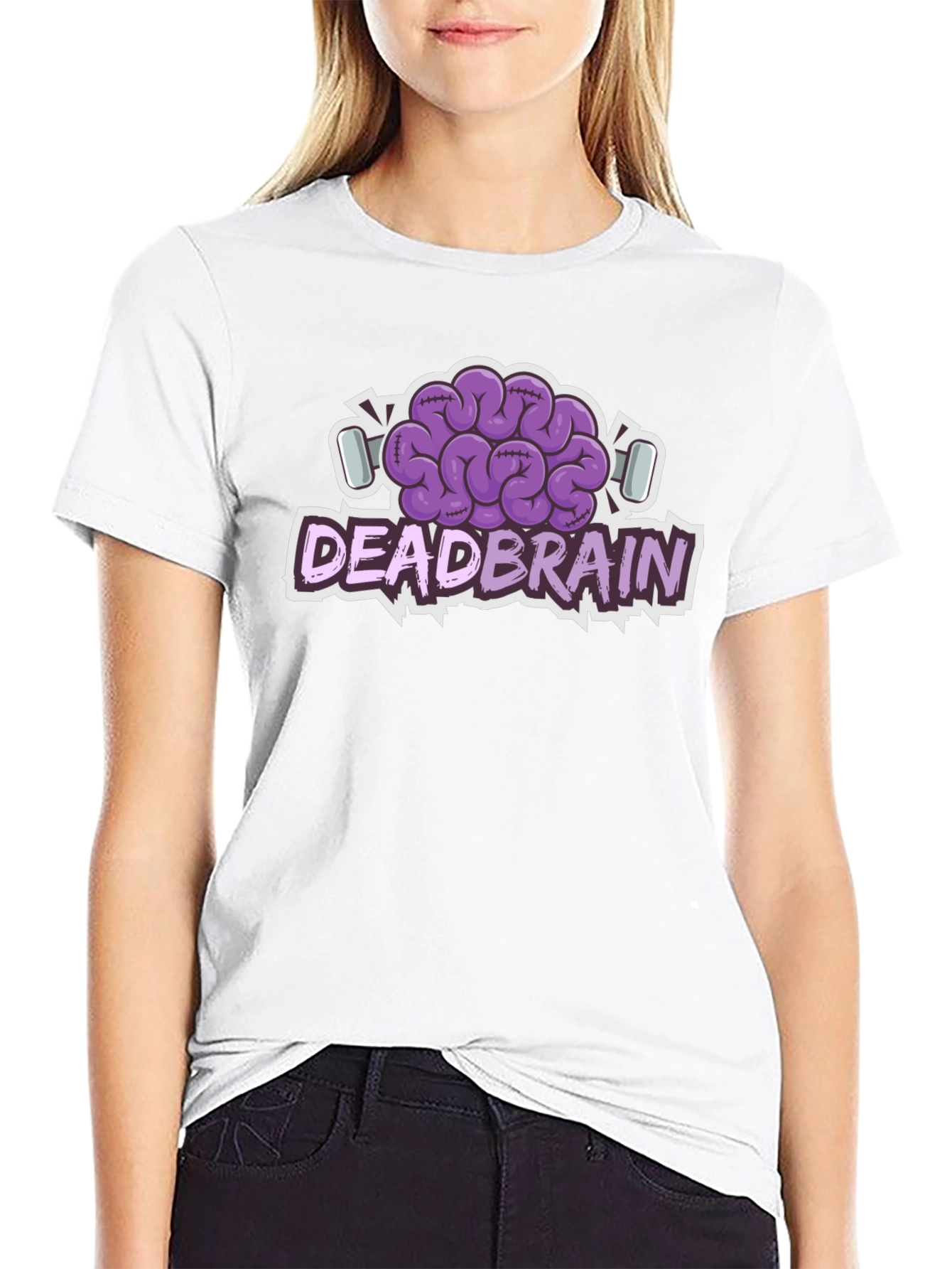 Dead Brain Graphic Tee - Unique Zombie Style Shirt