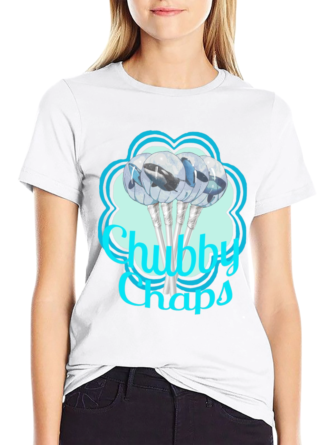Chubby Chaps Whale Lollipop Graphic Tee