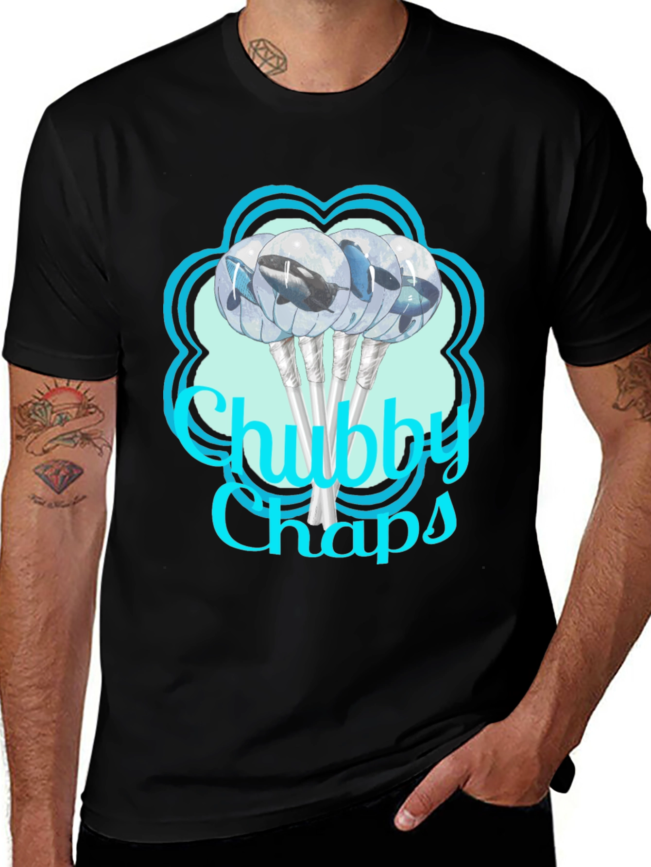 Chubby Chaps Whale Lollipop Graphic Tee